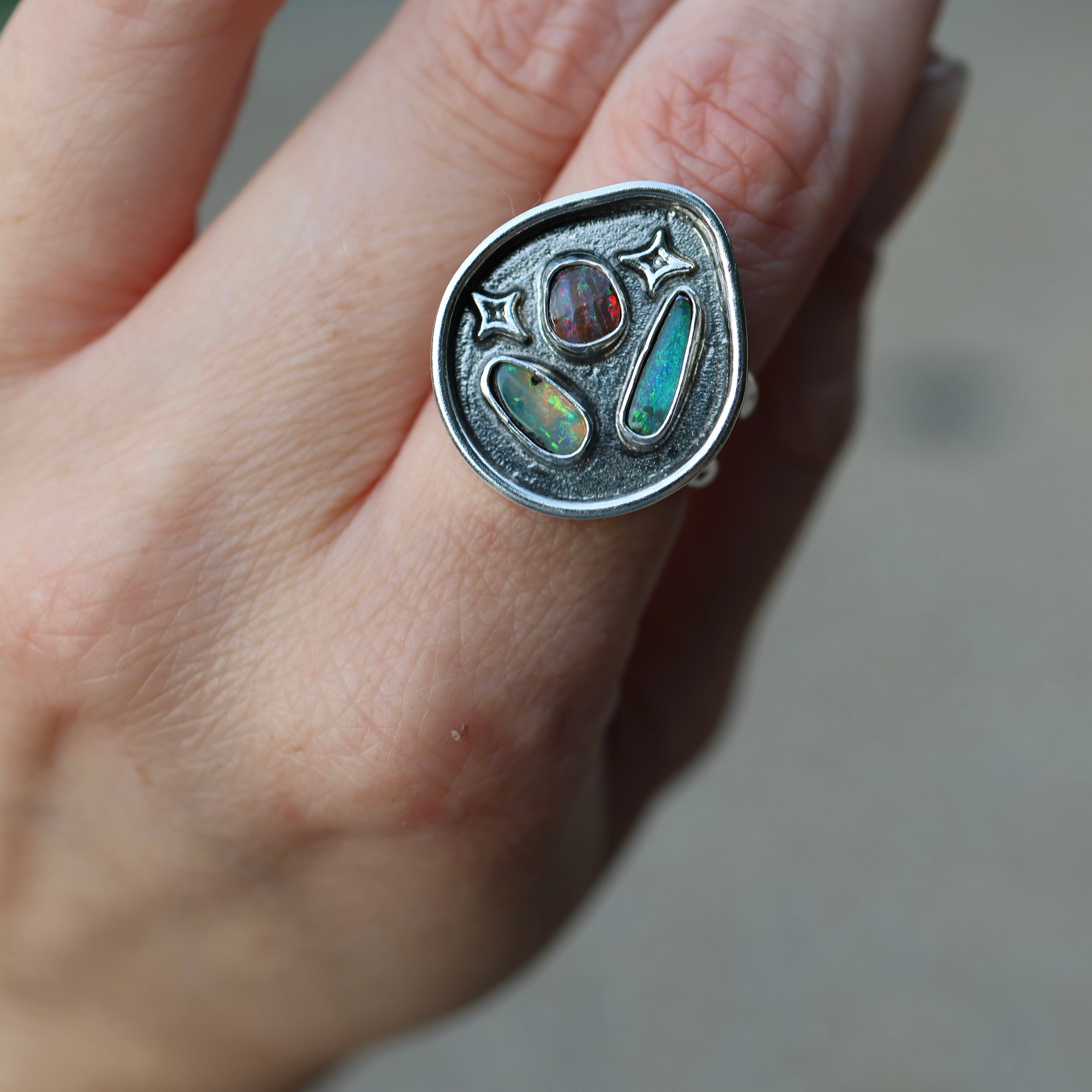 Celestial Opal Ring (Size 7.5)