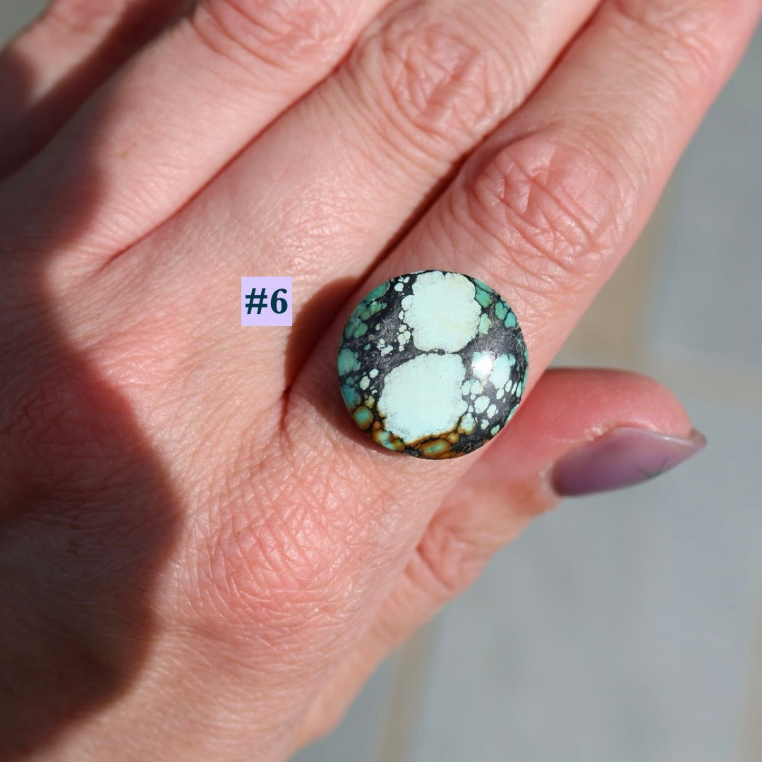 MTO Turquoise Banded Ring | Pick your Own Stone | Semi-Custom