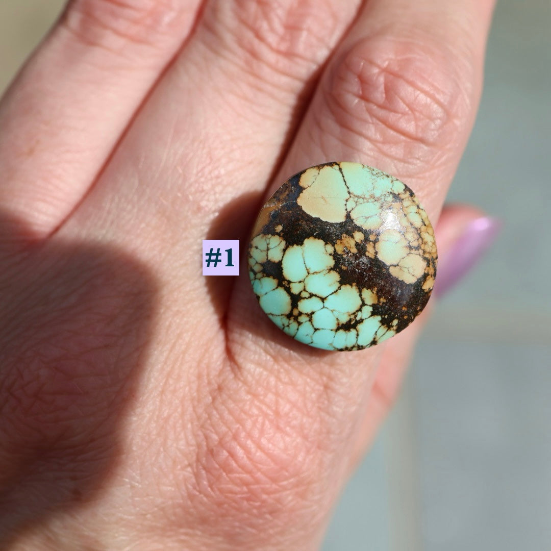 MTO Turquoise Banded Ring | Pick your Own Stone | Semi-Custom