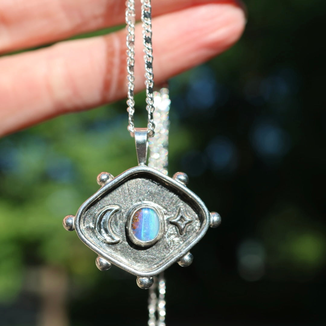 Celestial Opal Studded Pendant