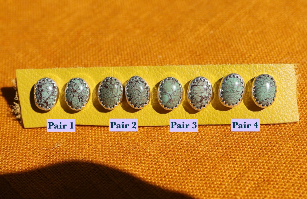 Egyptian Turquoise Stud Earrings