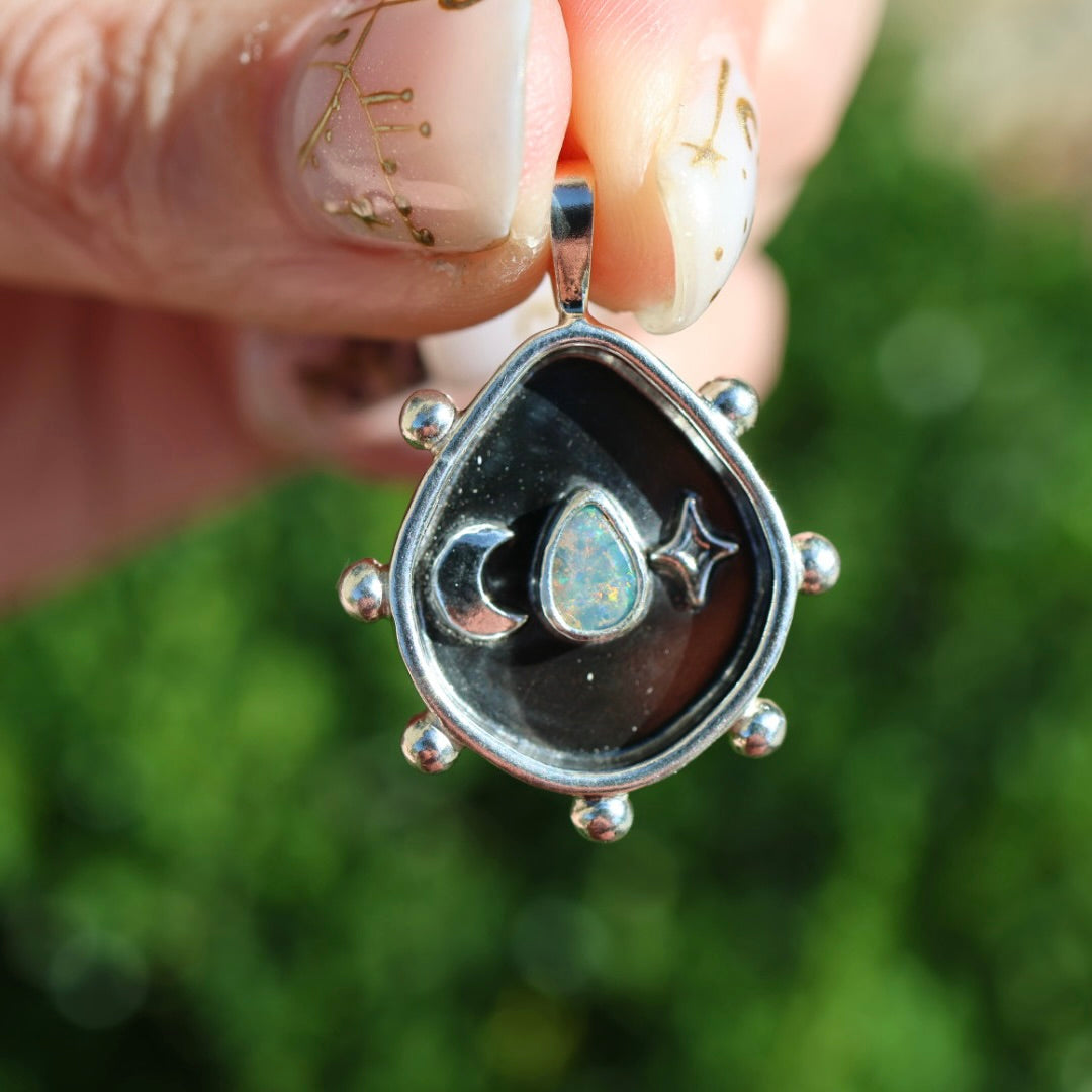 Celestial Opal Studded Pendant