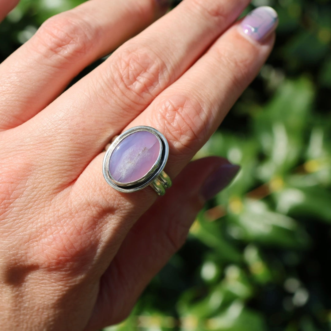 Holley Blue Oval Ring (Size 8.5/9)