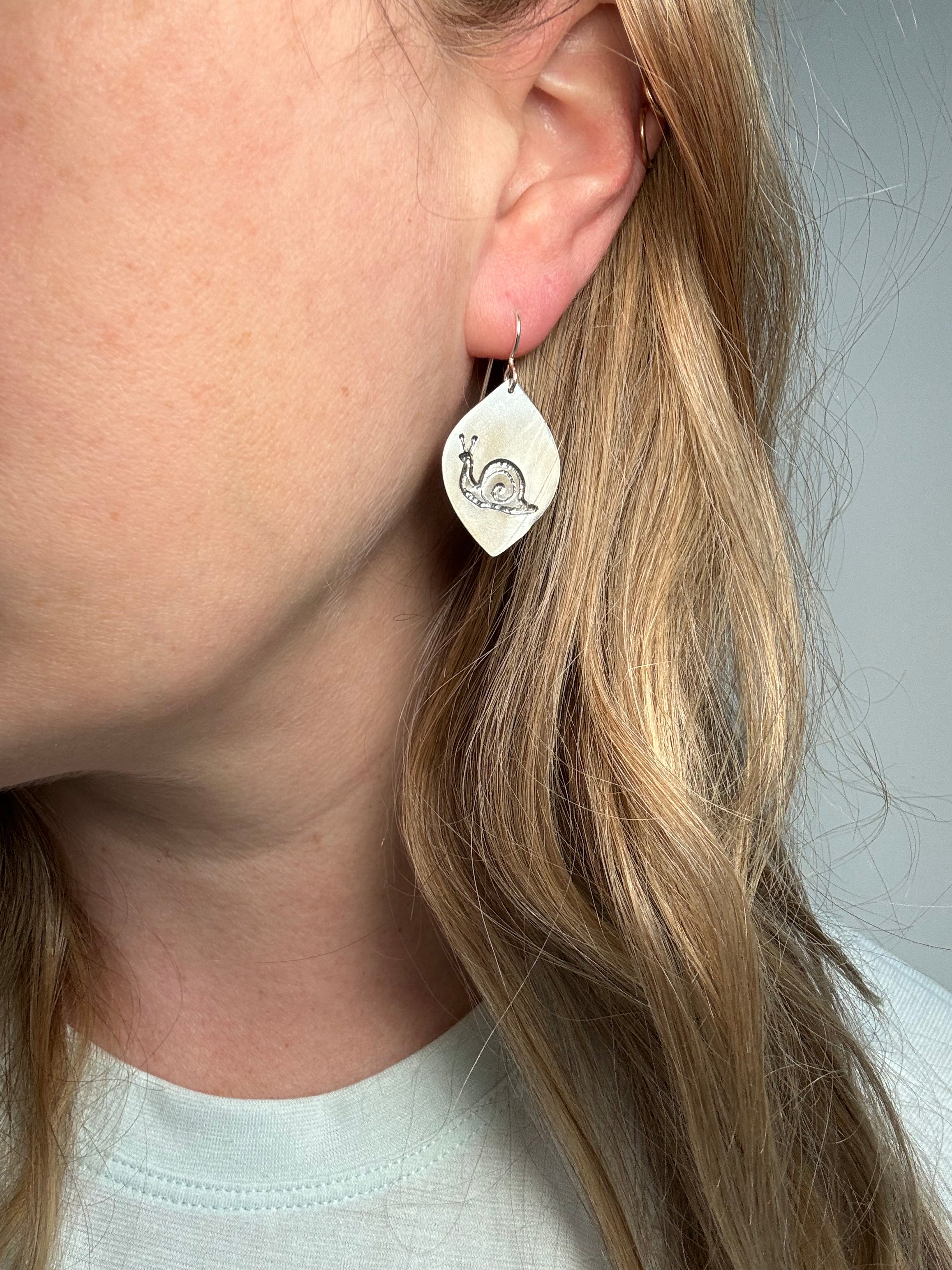 Sterling Silver Snails (MTO)