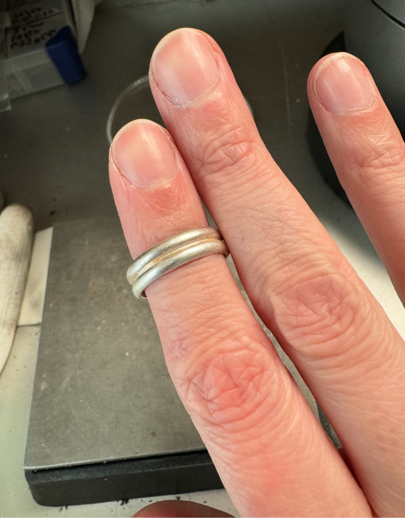 Holley blue sterling silver ring