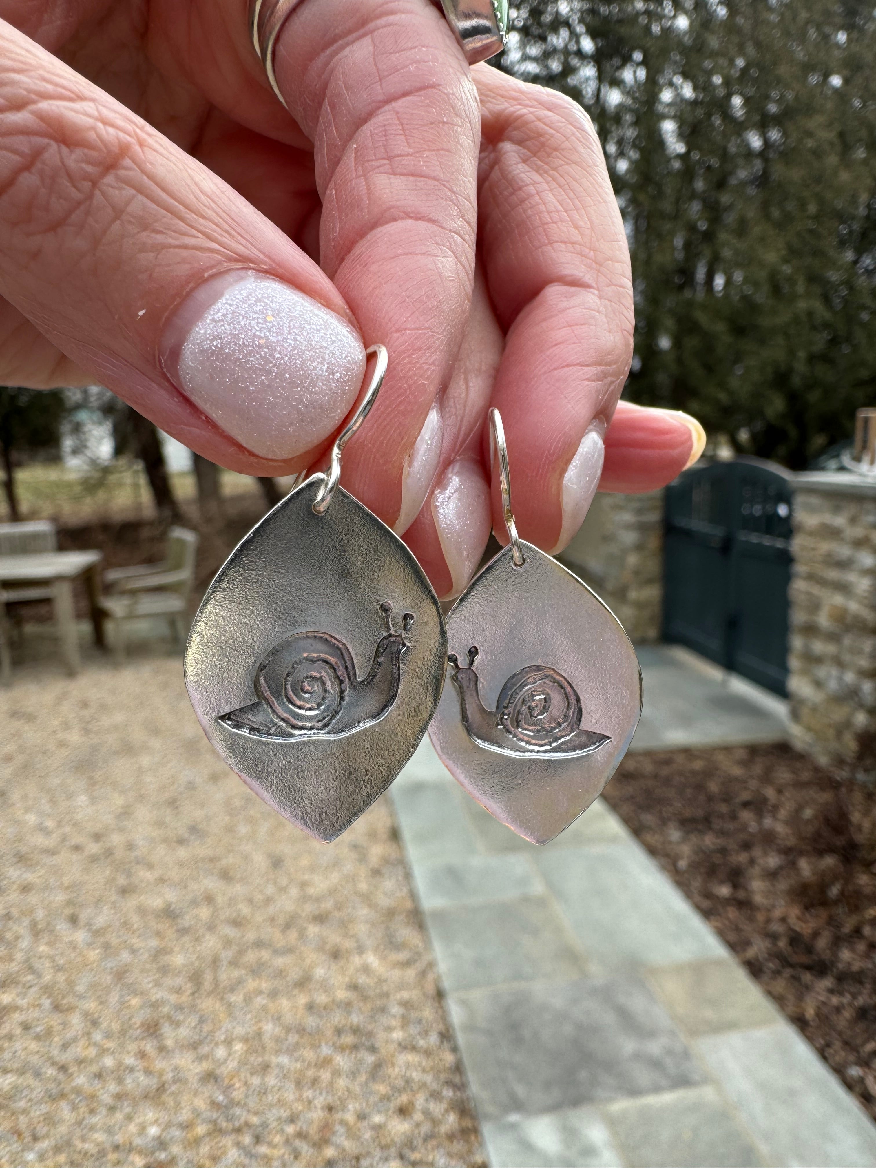 Sterling Silver Snails (MTO)