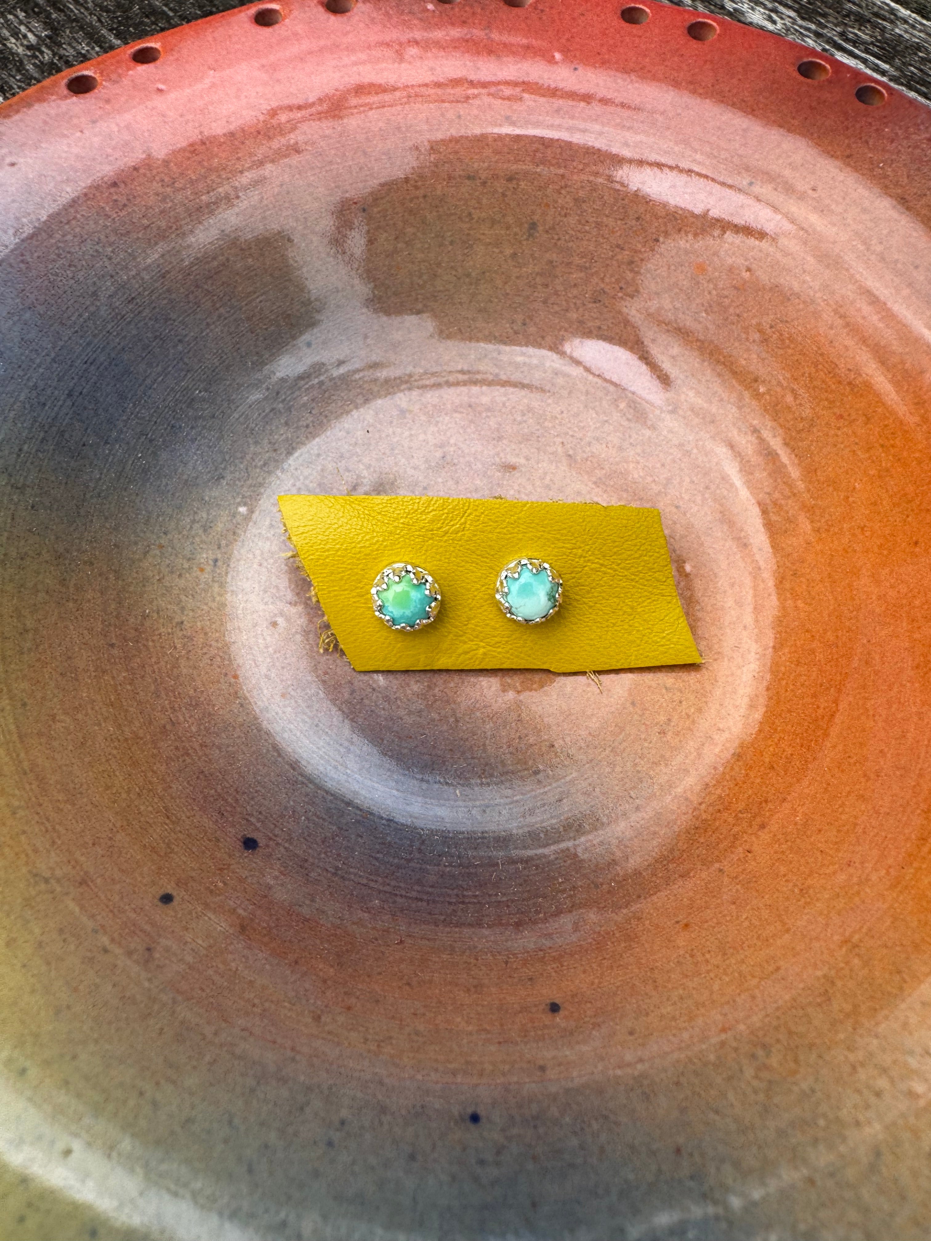 Carico Lake Turquoise Stud Earrings