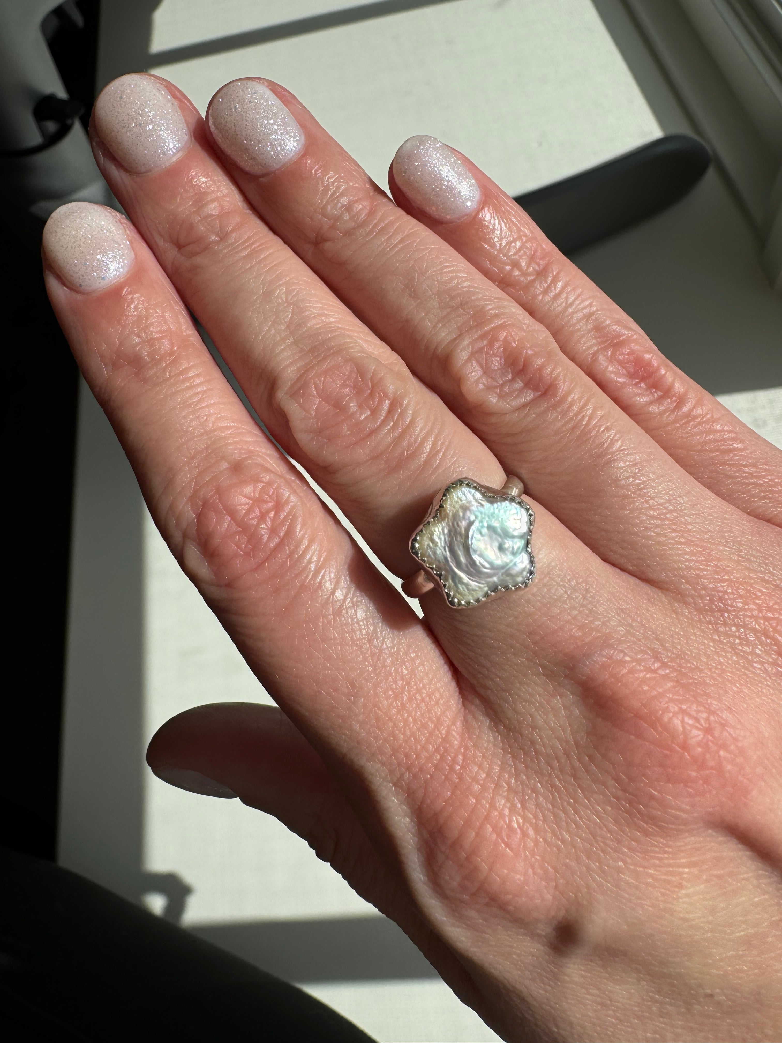 Carriage House Jewelry | Flower Pearl Ring (MTO)