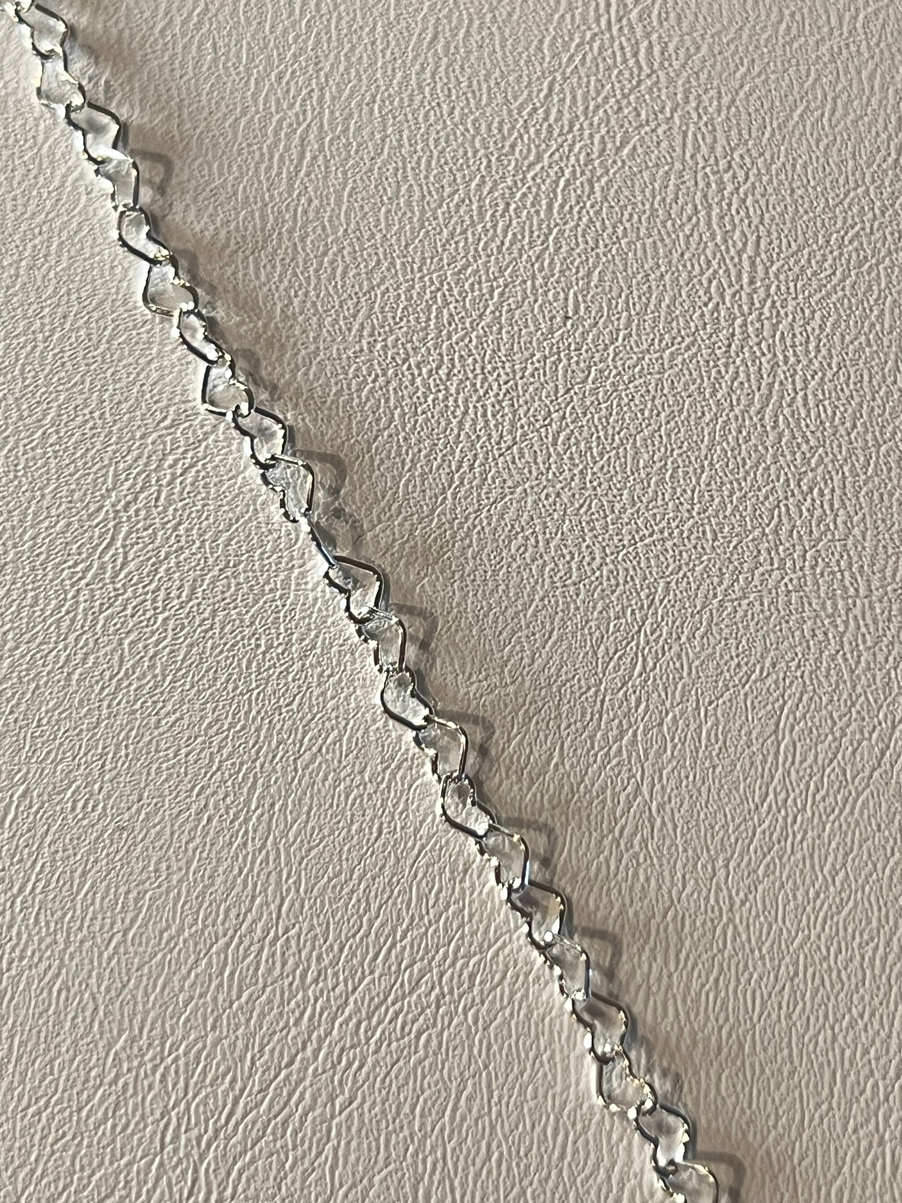 Sterling Silver Heart Chain Necklace