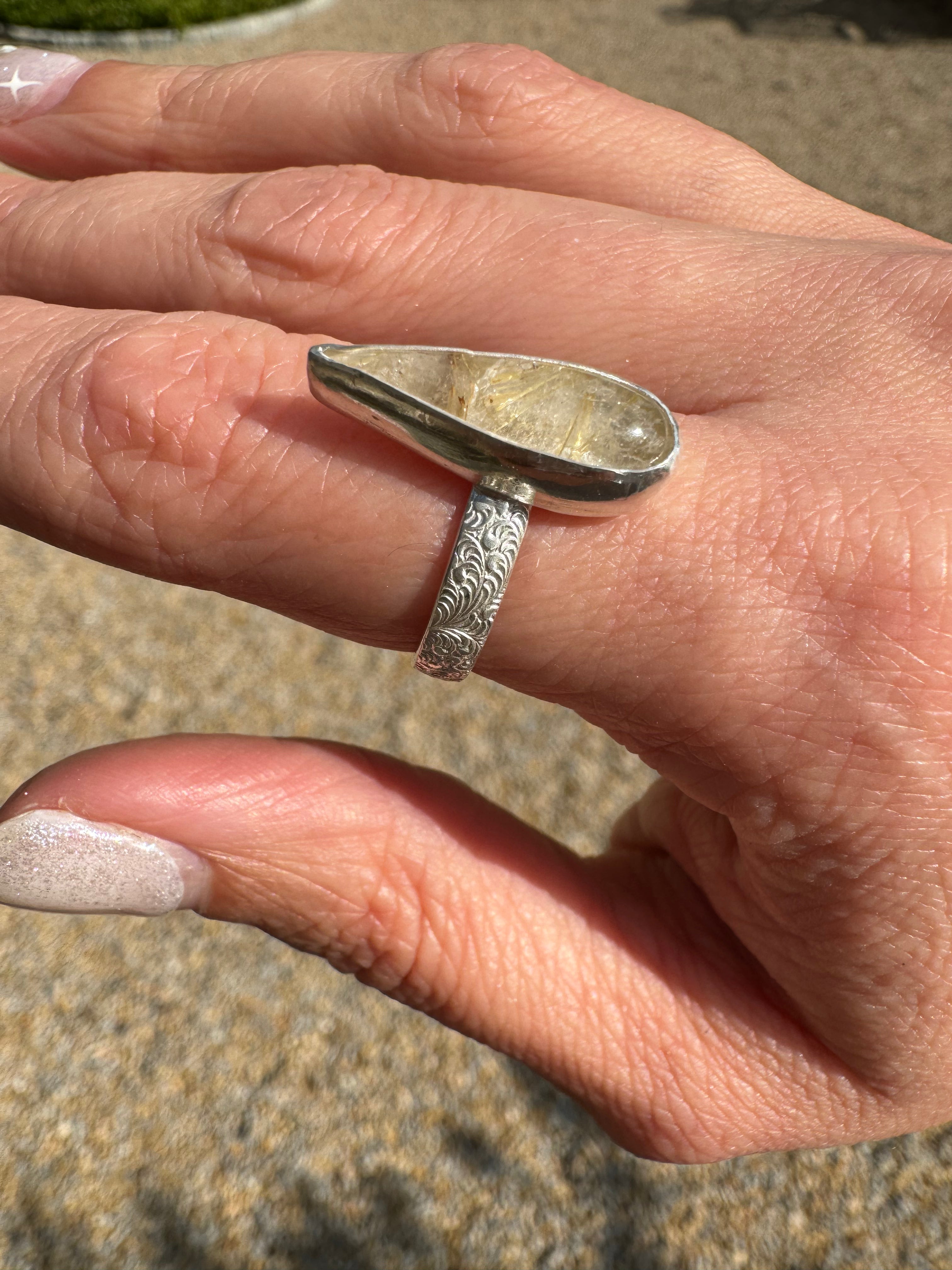 Quartz Ring Size 7/7.25