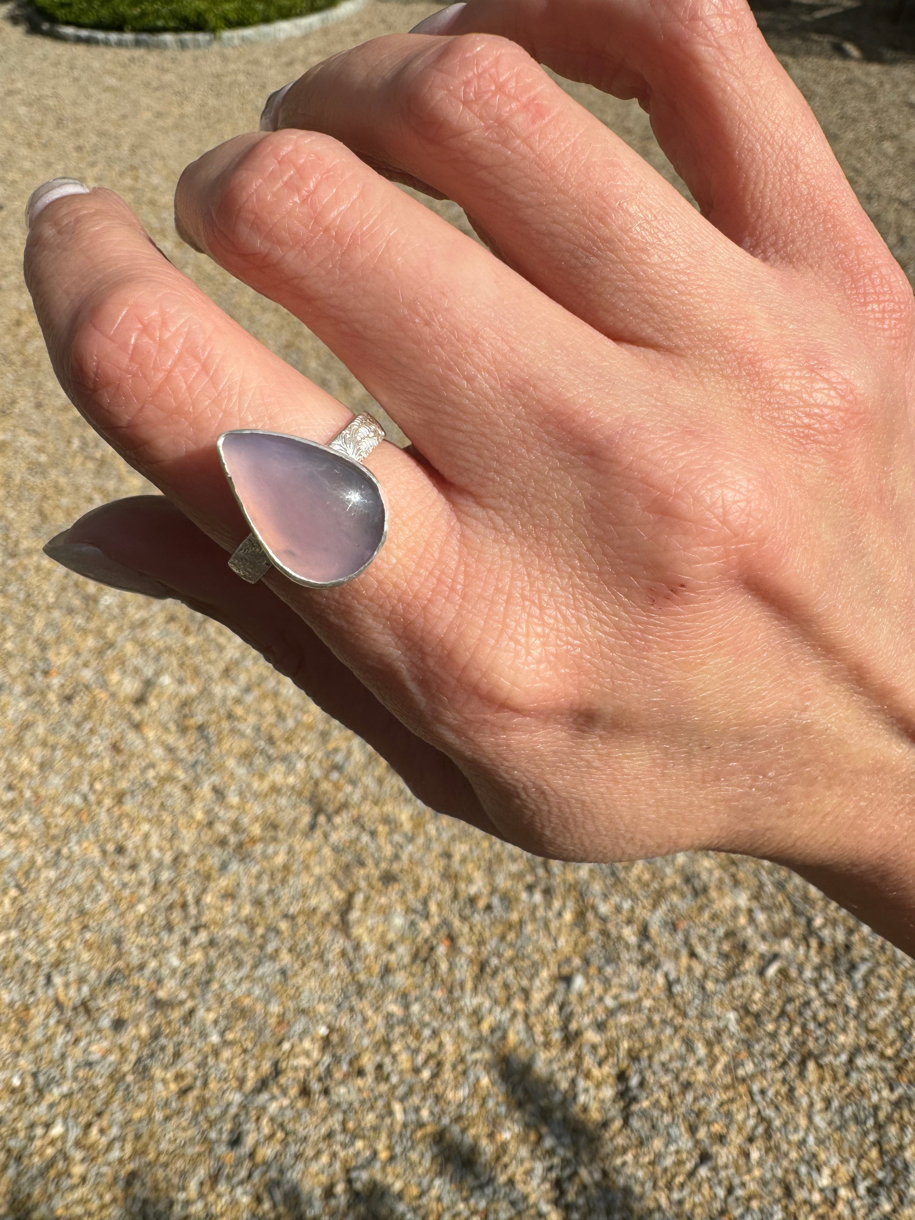 Holley Blue Ring (teardrop) Size 8/8.25