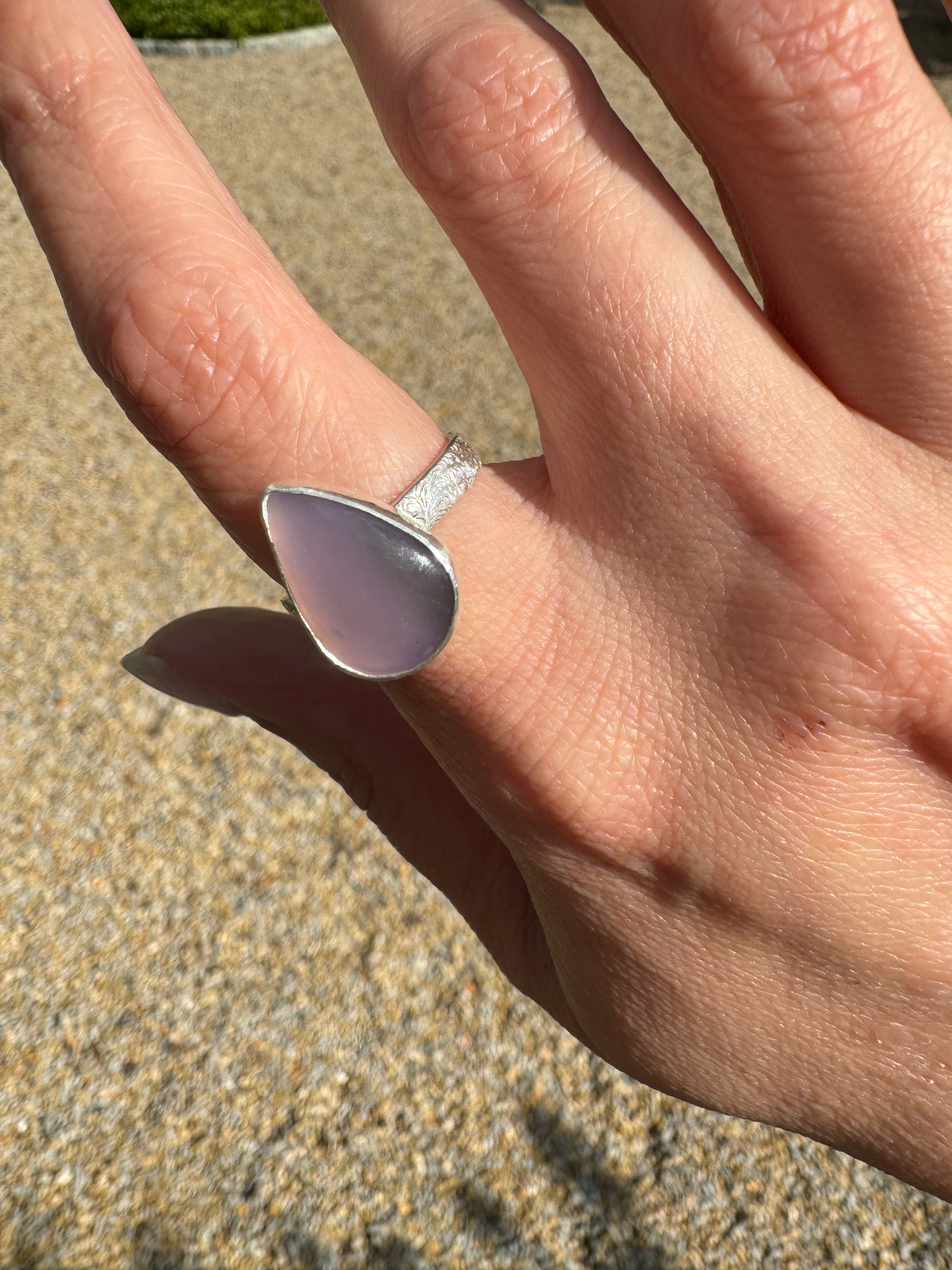 Holley Blue Ring (teardrop) Size 8/8.25
