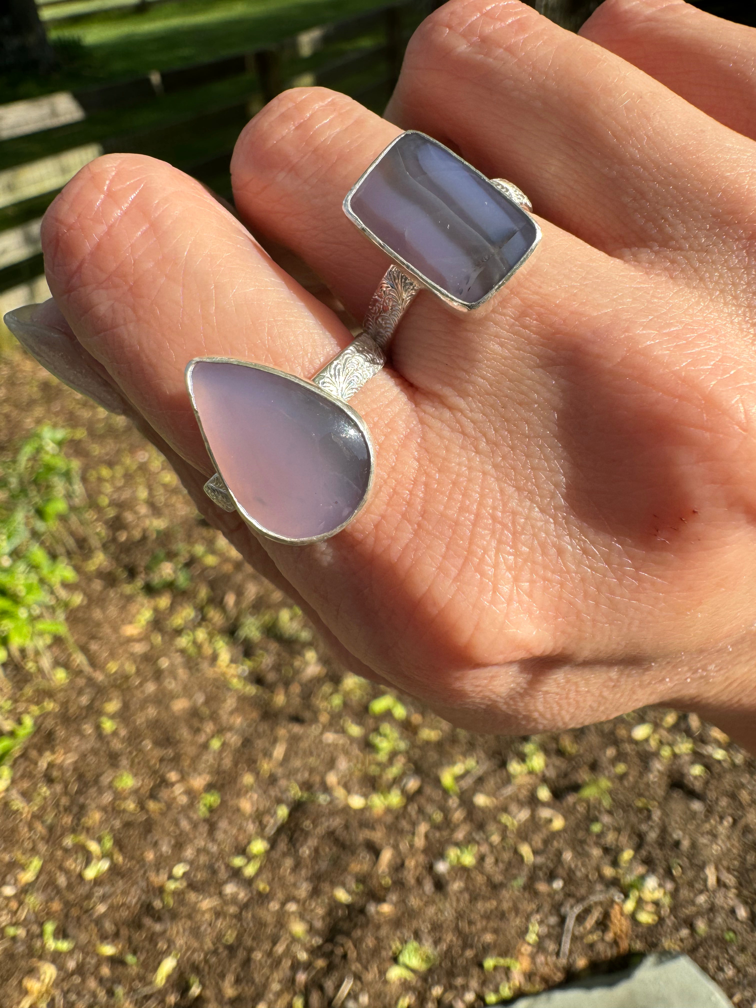Holley Blue Ring (teardrop) Size 8/8.25