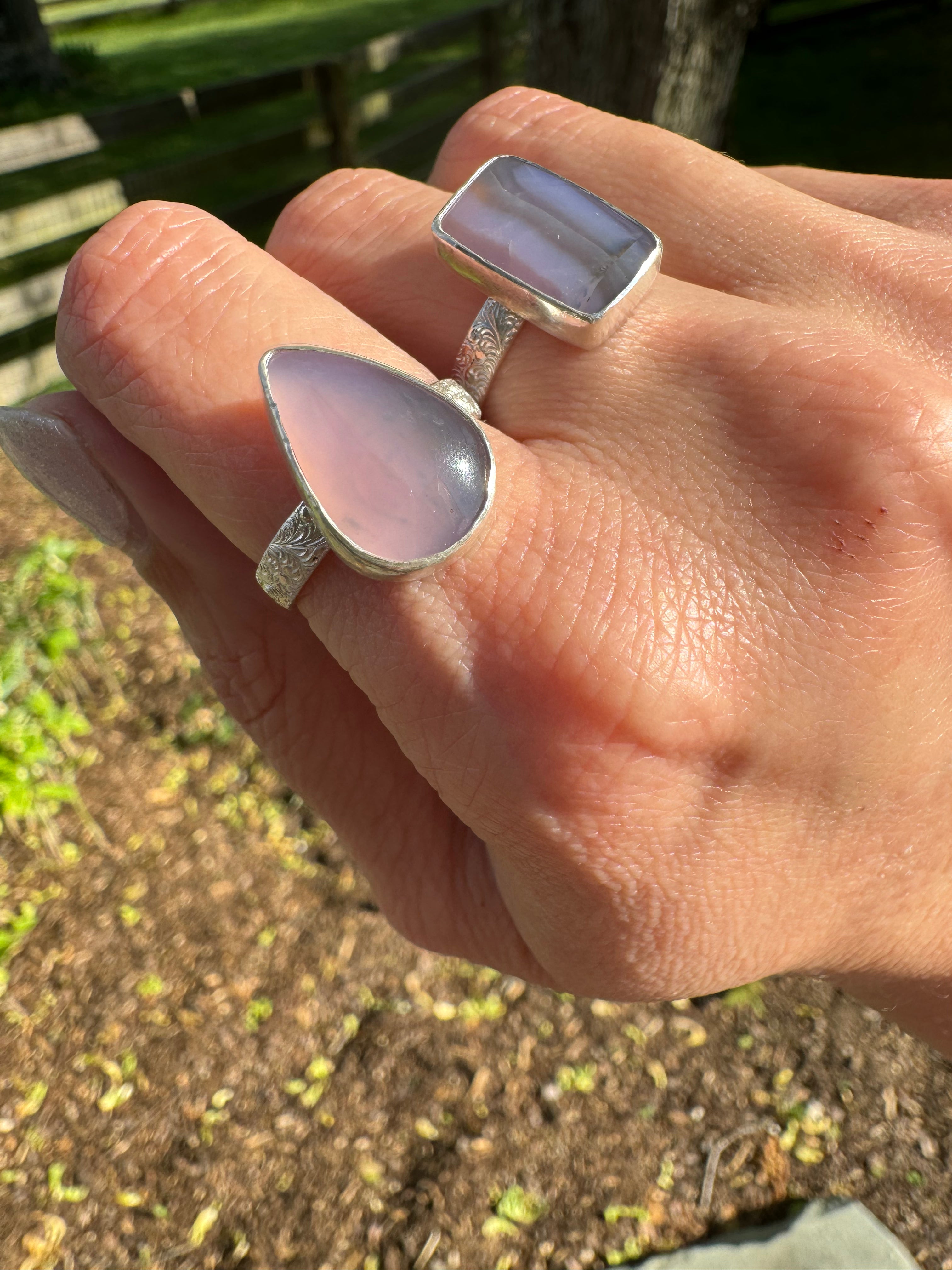Holley Blue Ring (teardrop) Size 8/8.25