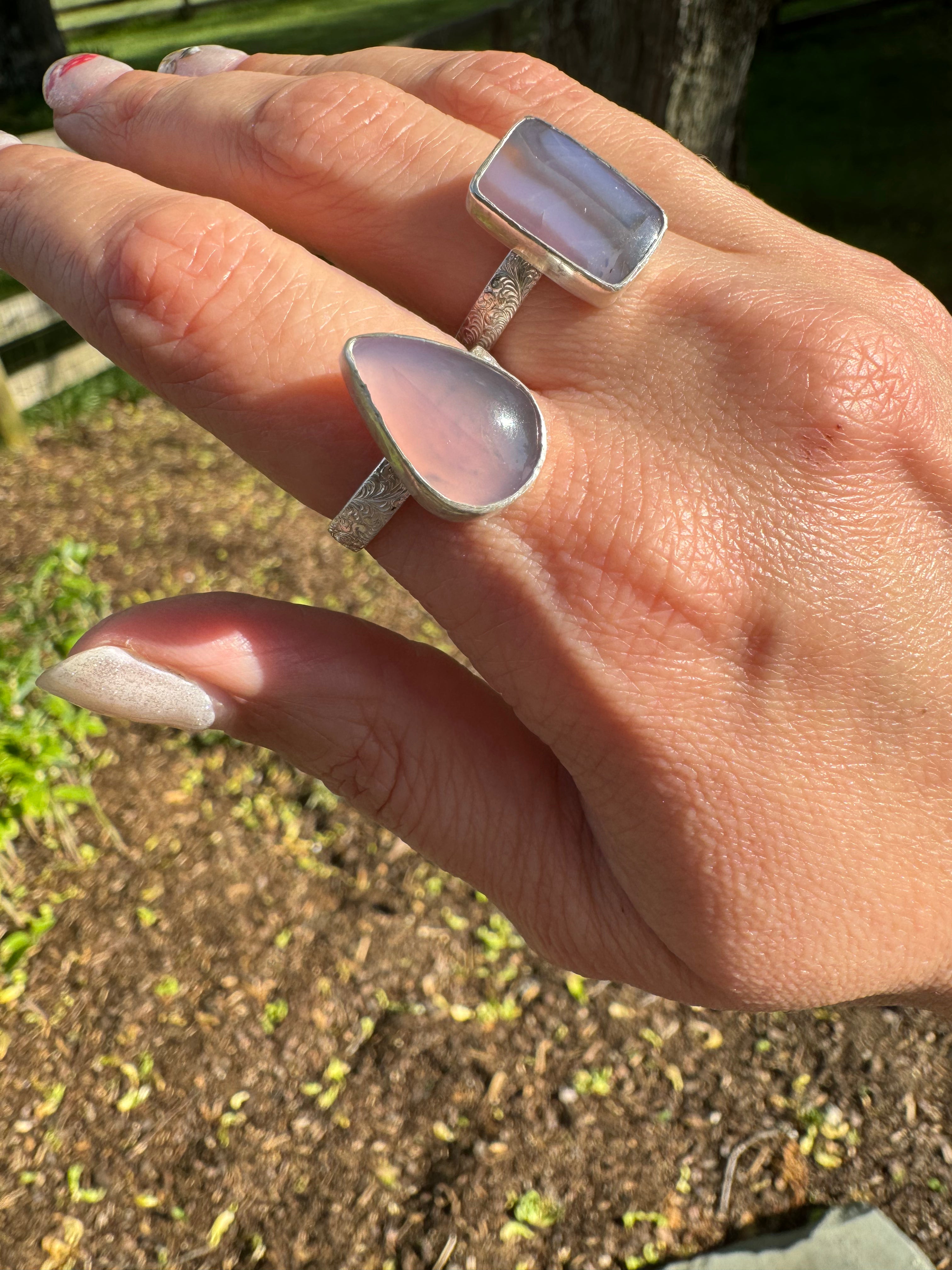 Holley Blue Ring (teardrop) Size 8/8.25