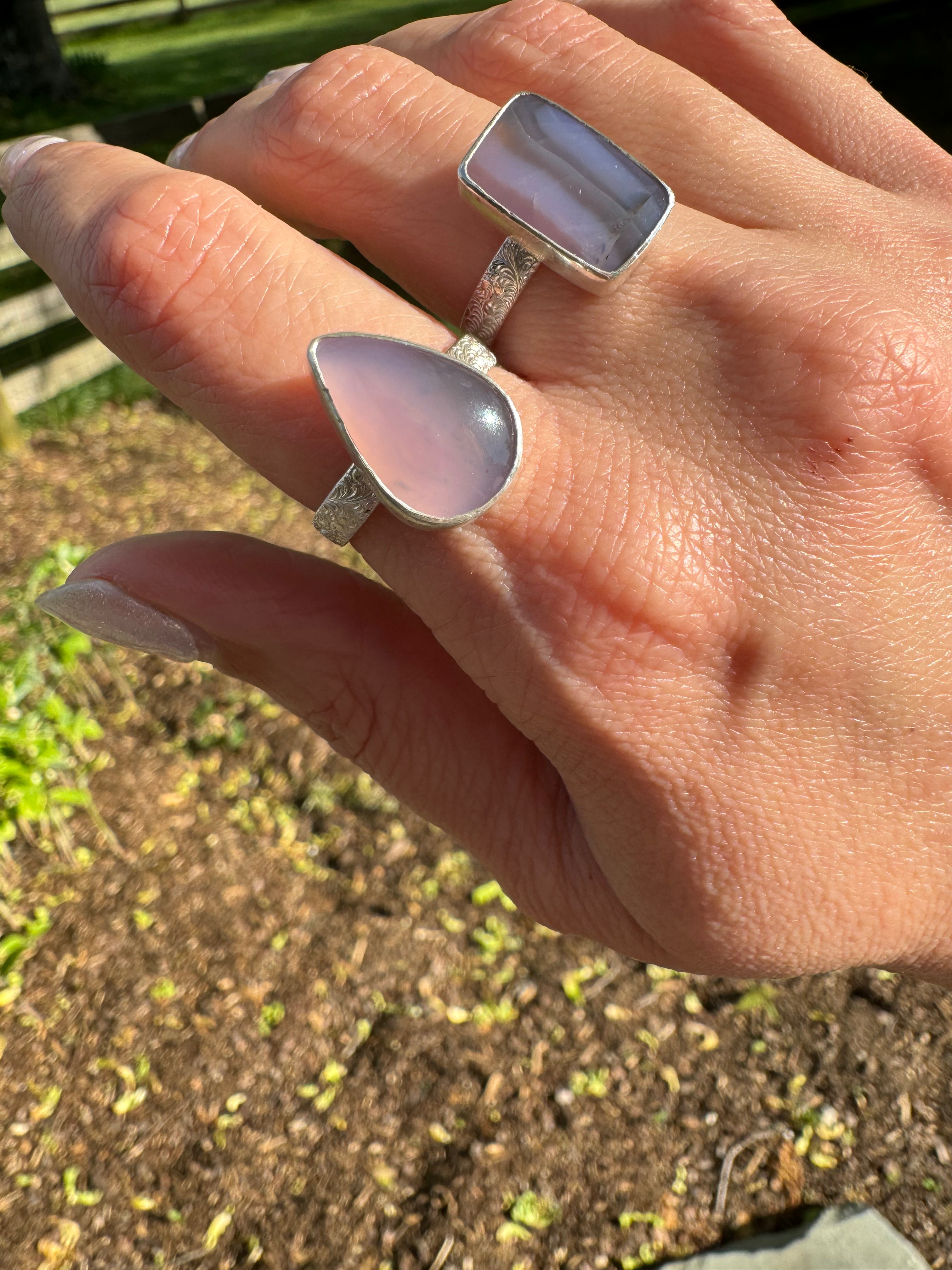 Holley Blue Ring (teardrop) Size 8/8.25