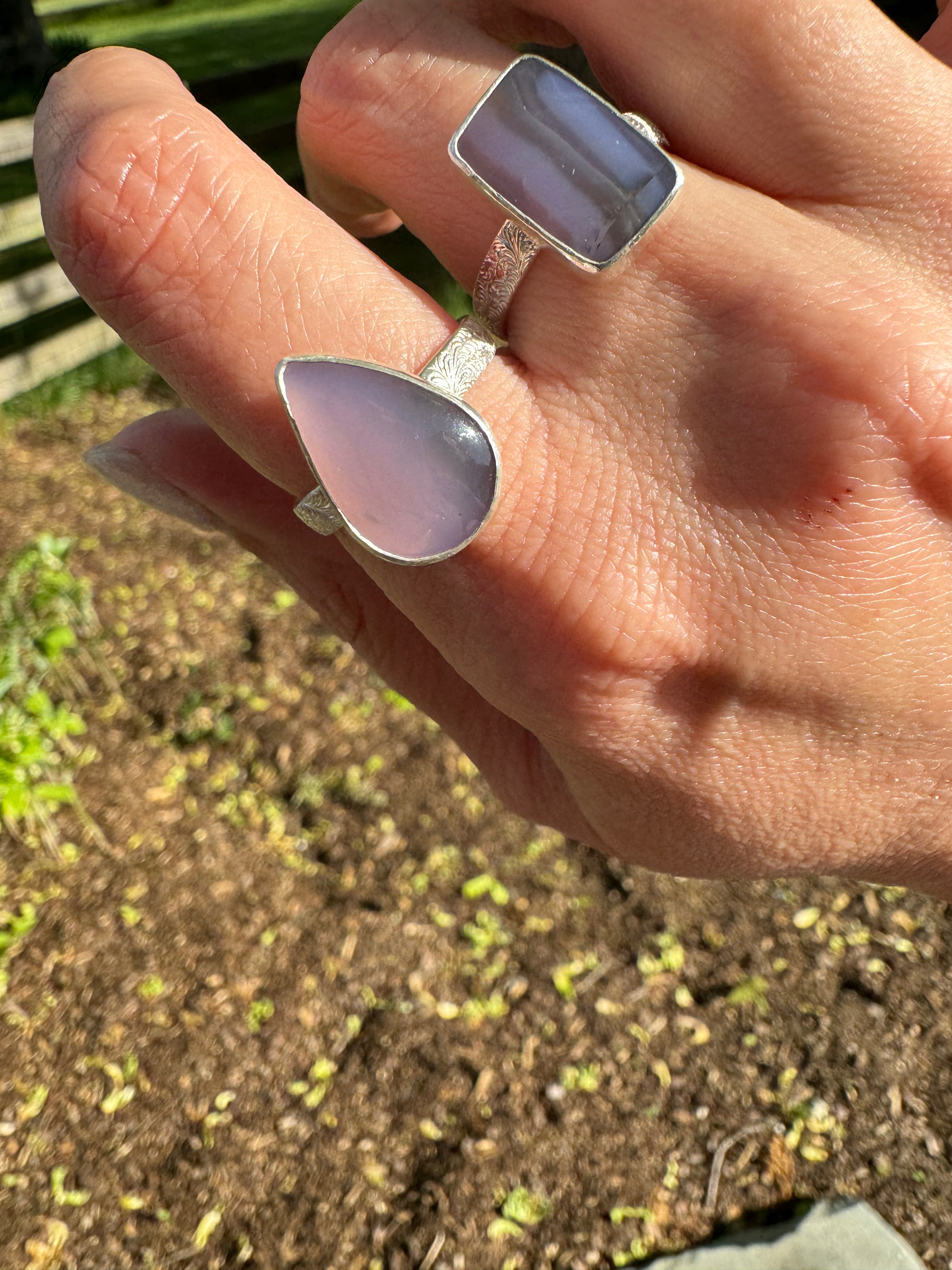 Holley Blue Ring (teardrop) Size 8/8.25