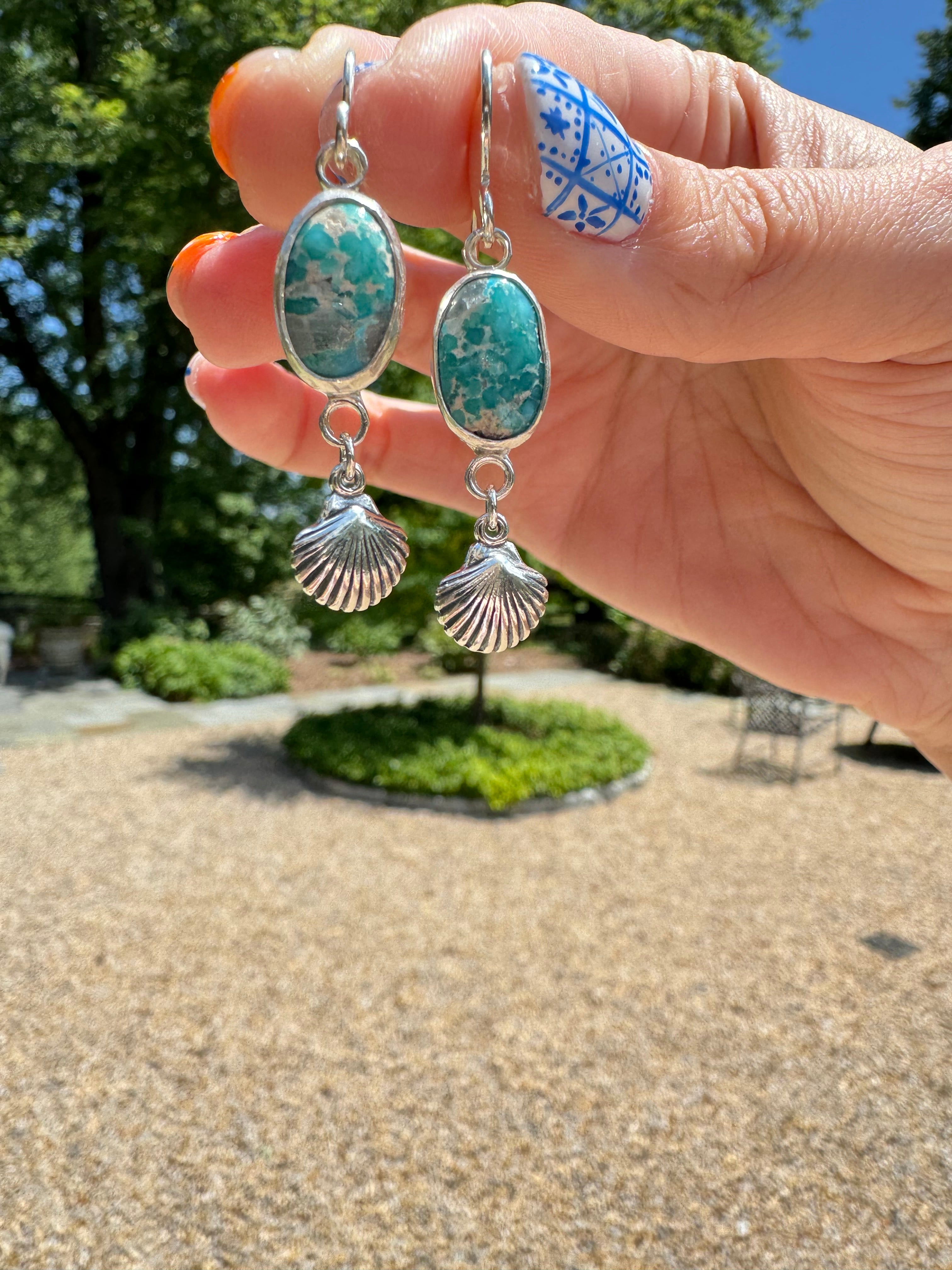 Sea Shell Charm Earrings