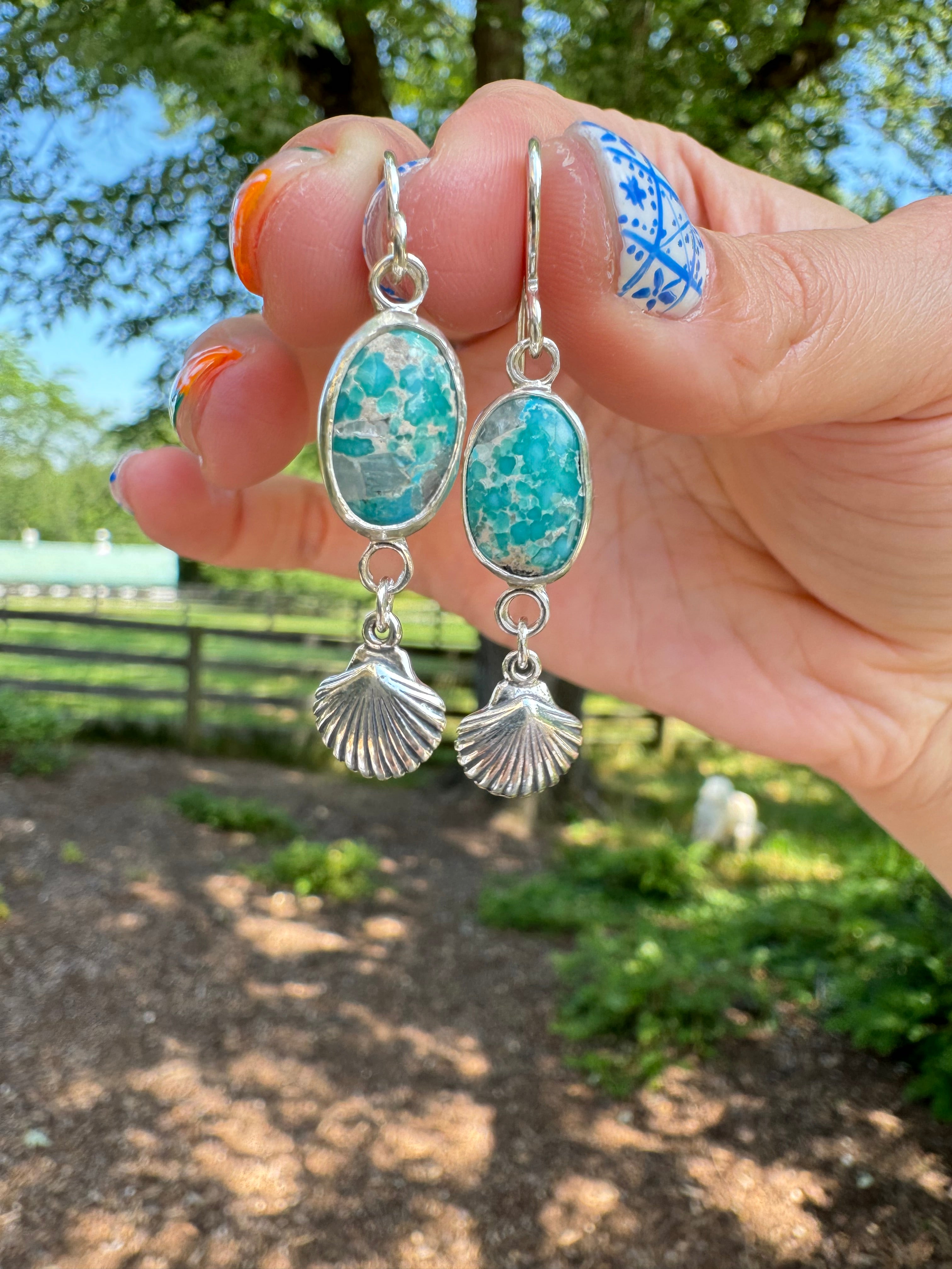 Sea Shell Charm Earrings