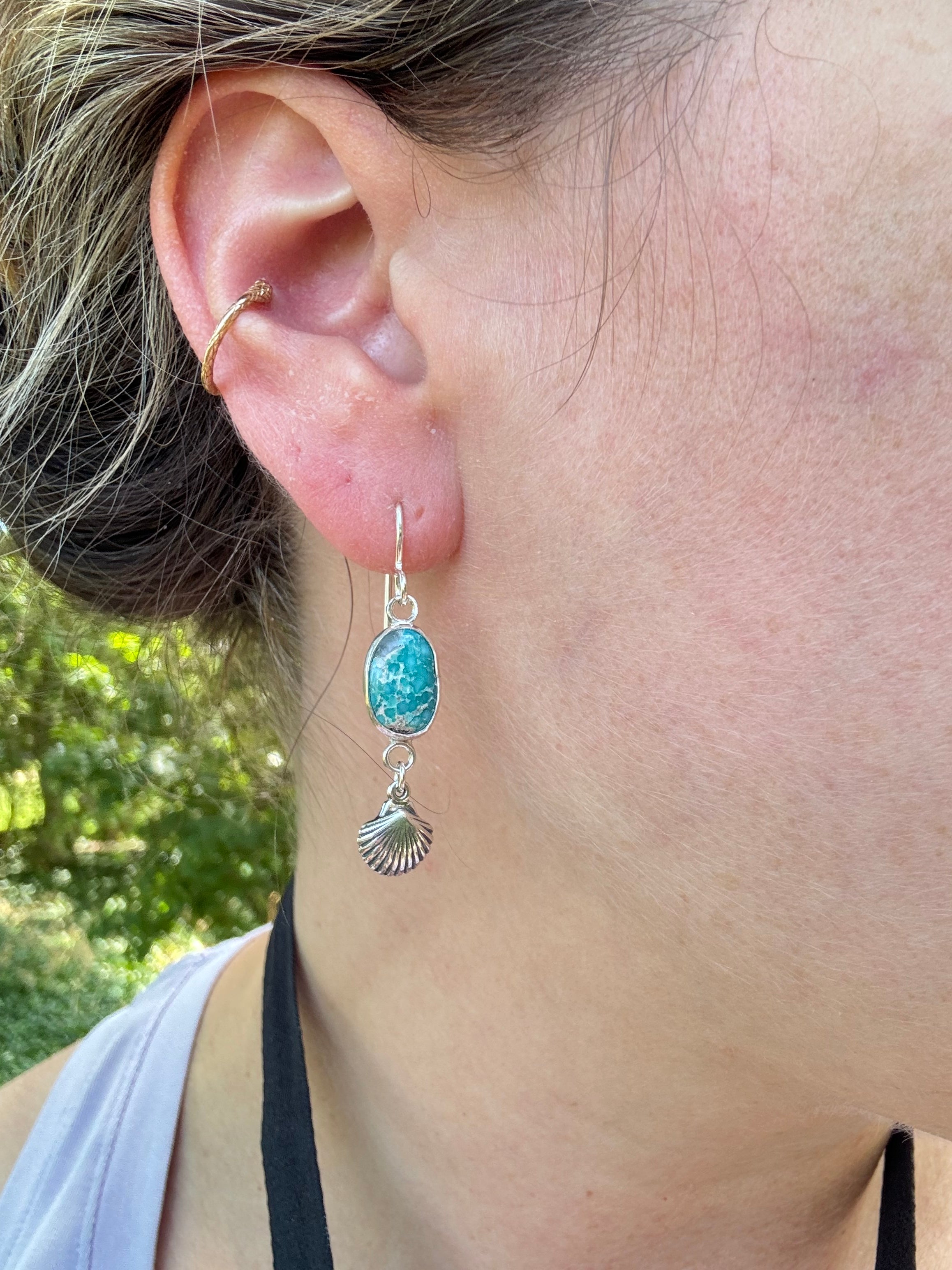 Sea Shell Charm Earrings