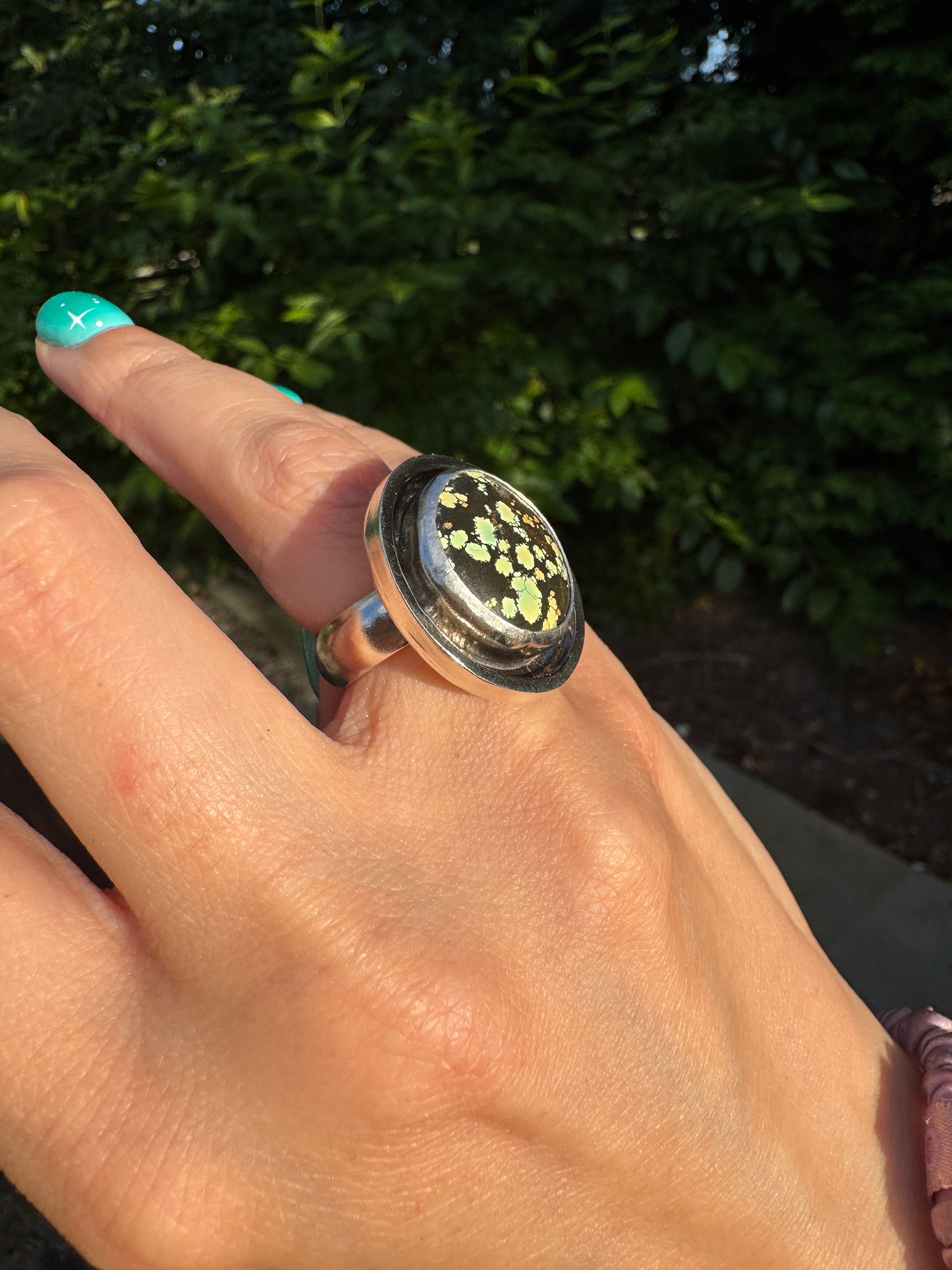 Turquoise Banded Ring (Size 6)