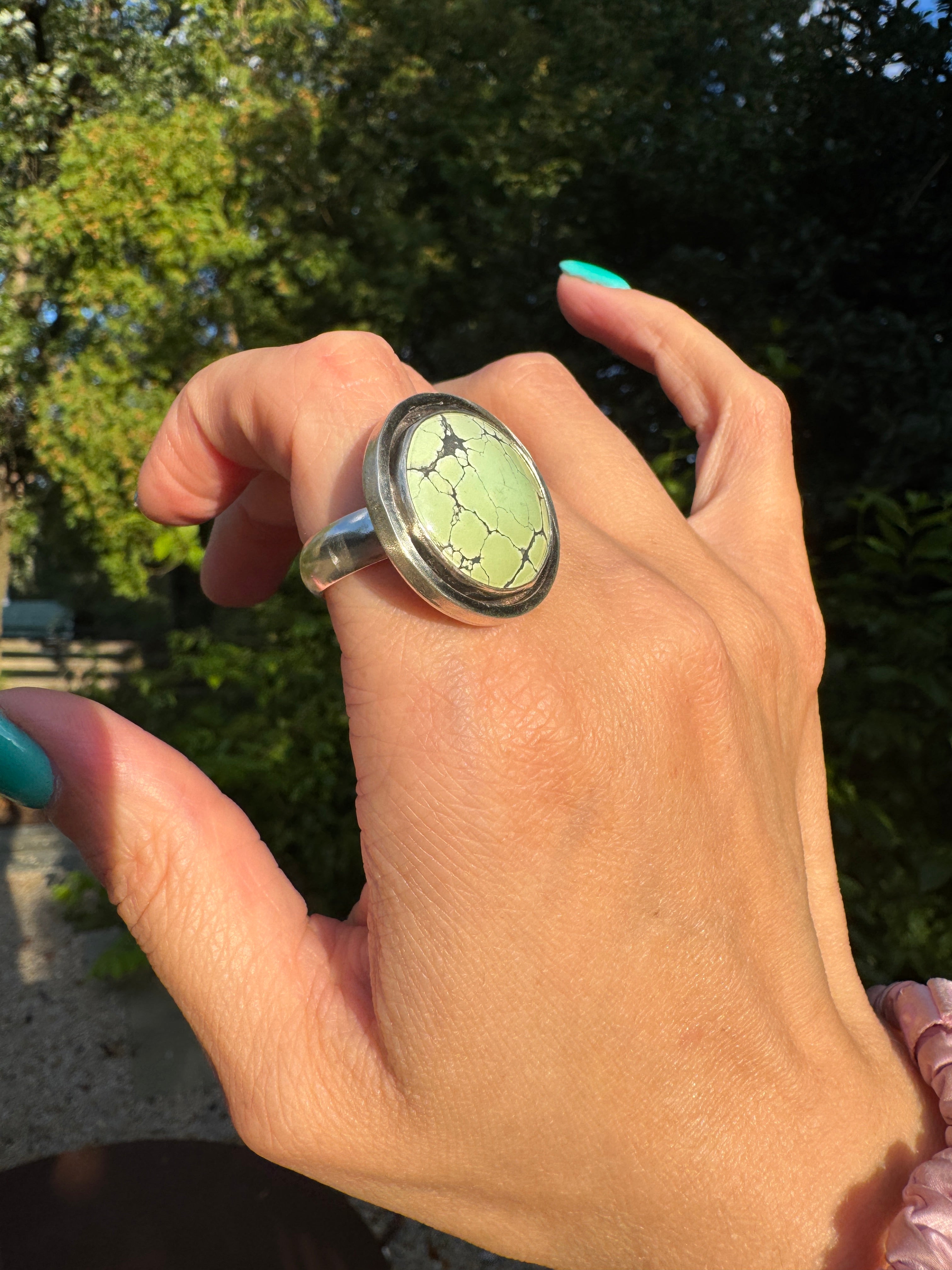 Turquoise Banded Ring (Size 9)