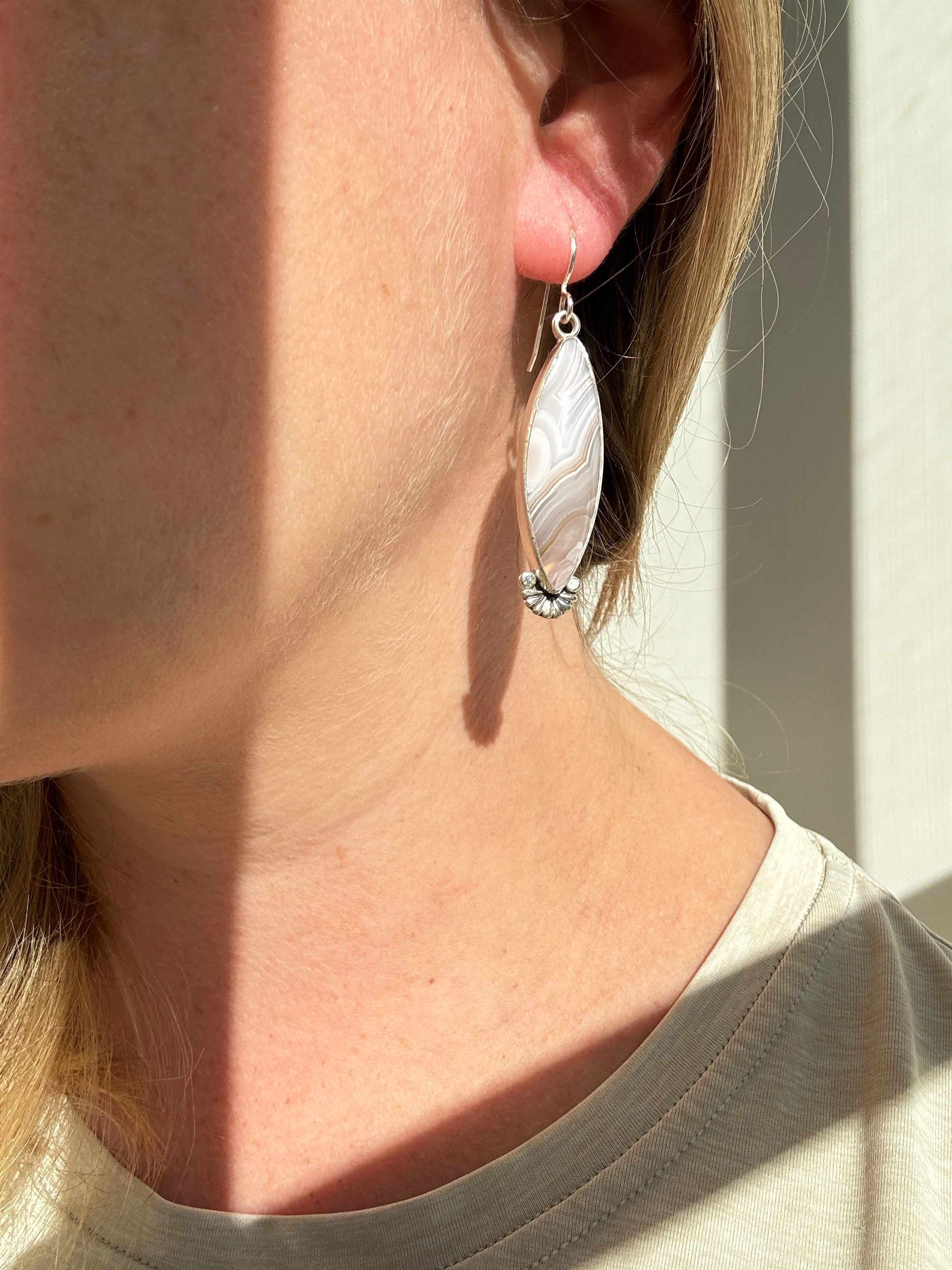 Pink Agua Nueva Earrings