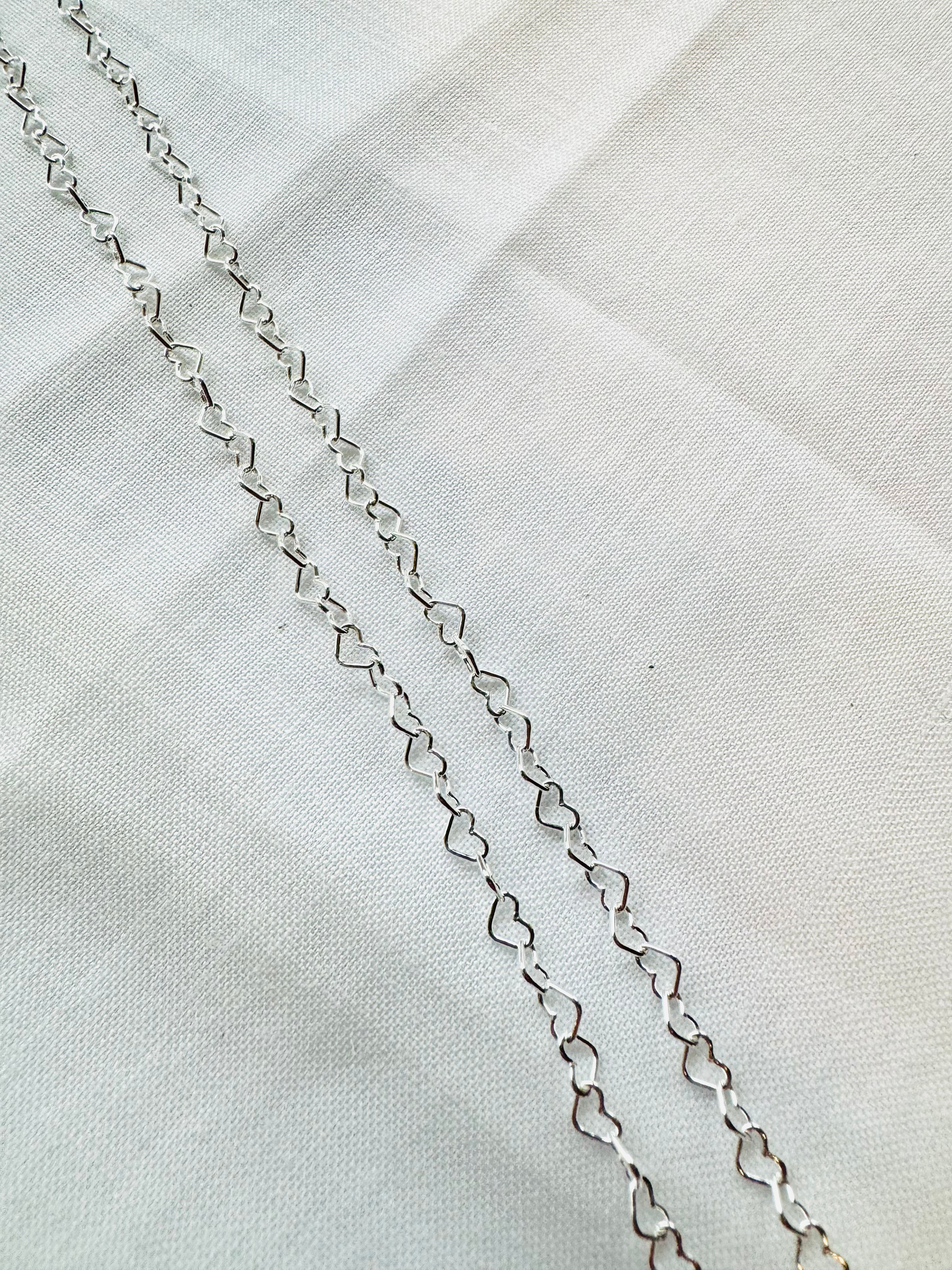 Sterling Silver Heart Chain Necklace