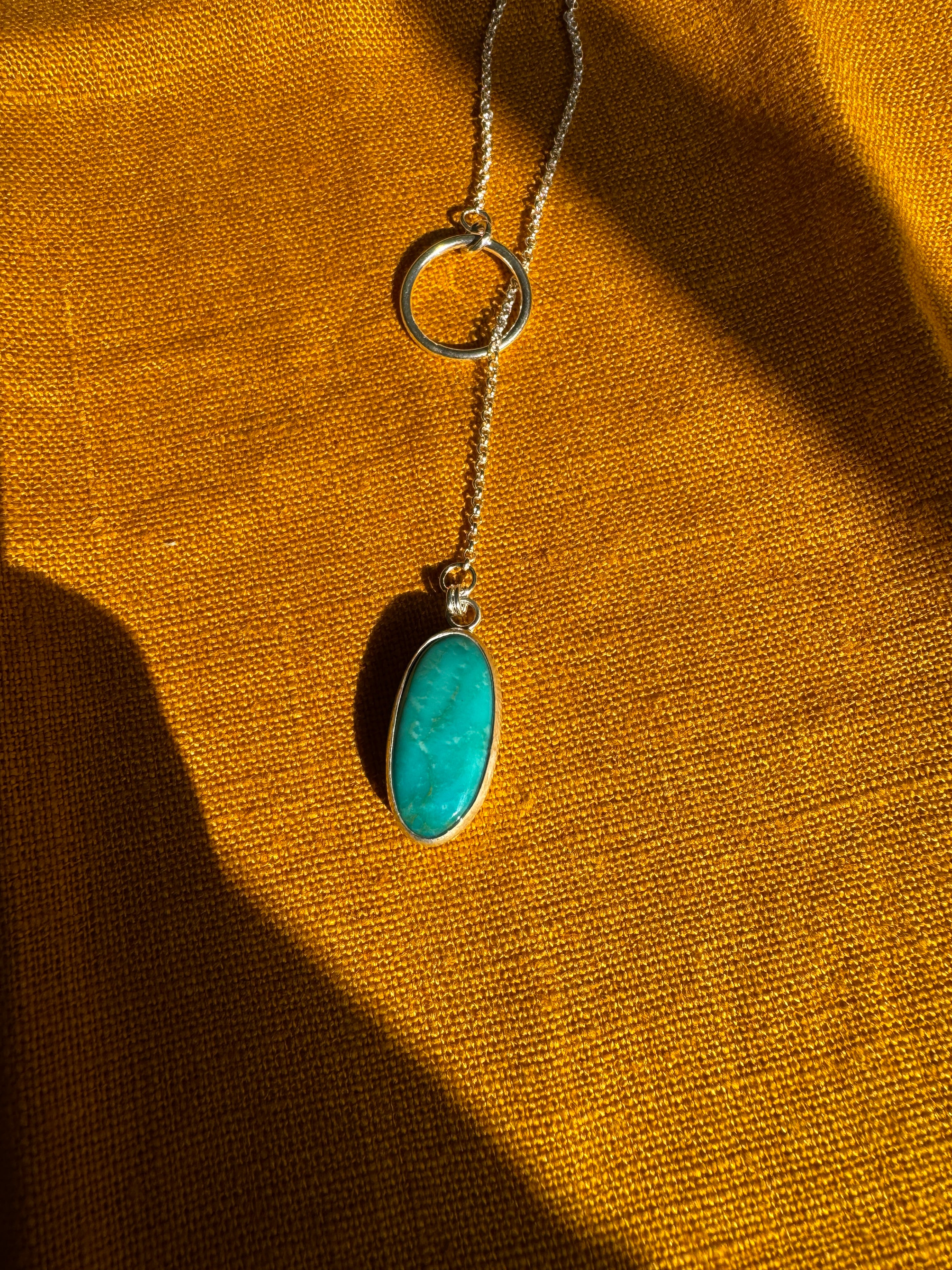Turquoise Lariat Necklace