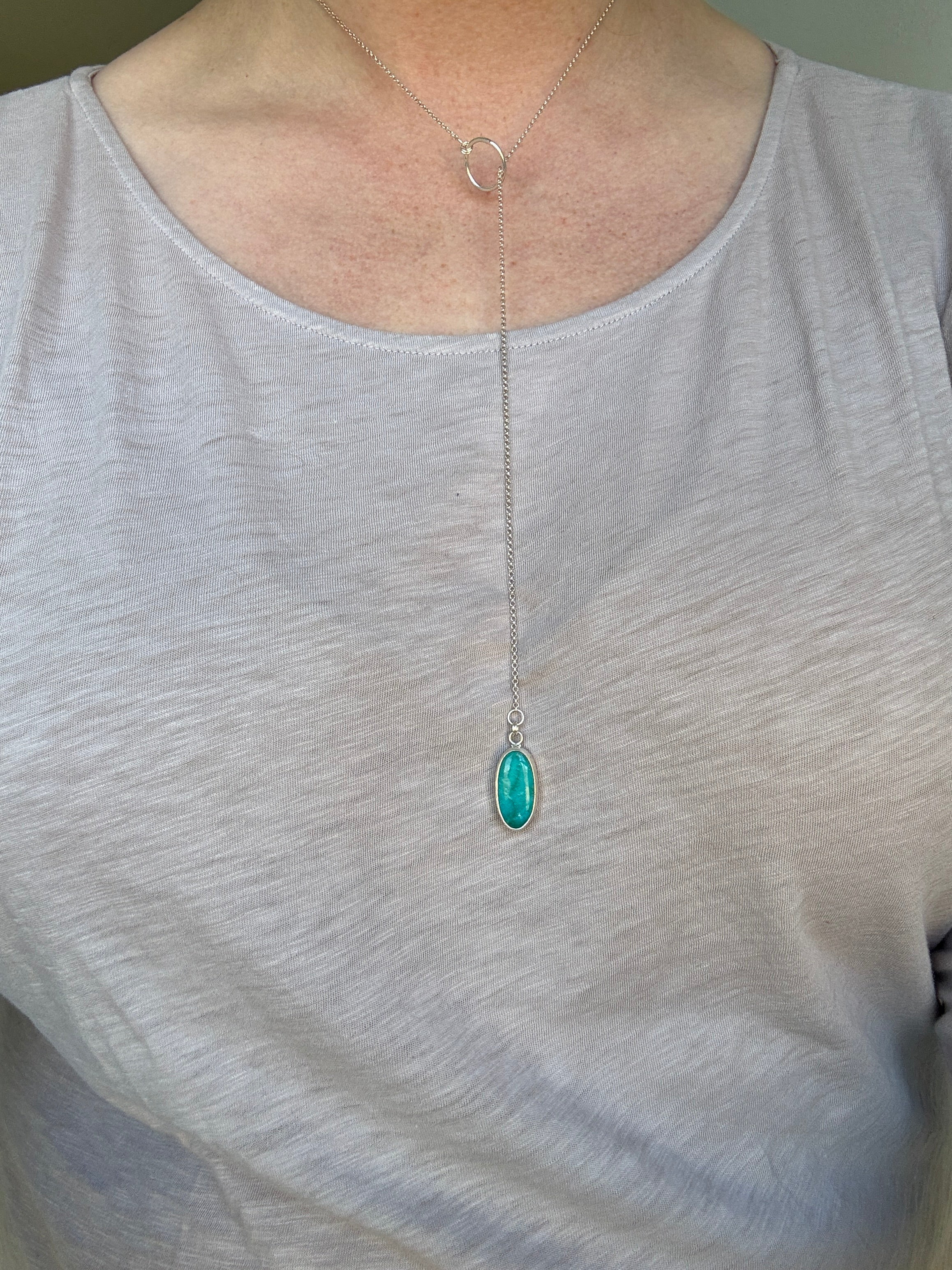 Turquoise Lariat Necklace