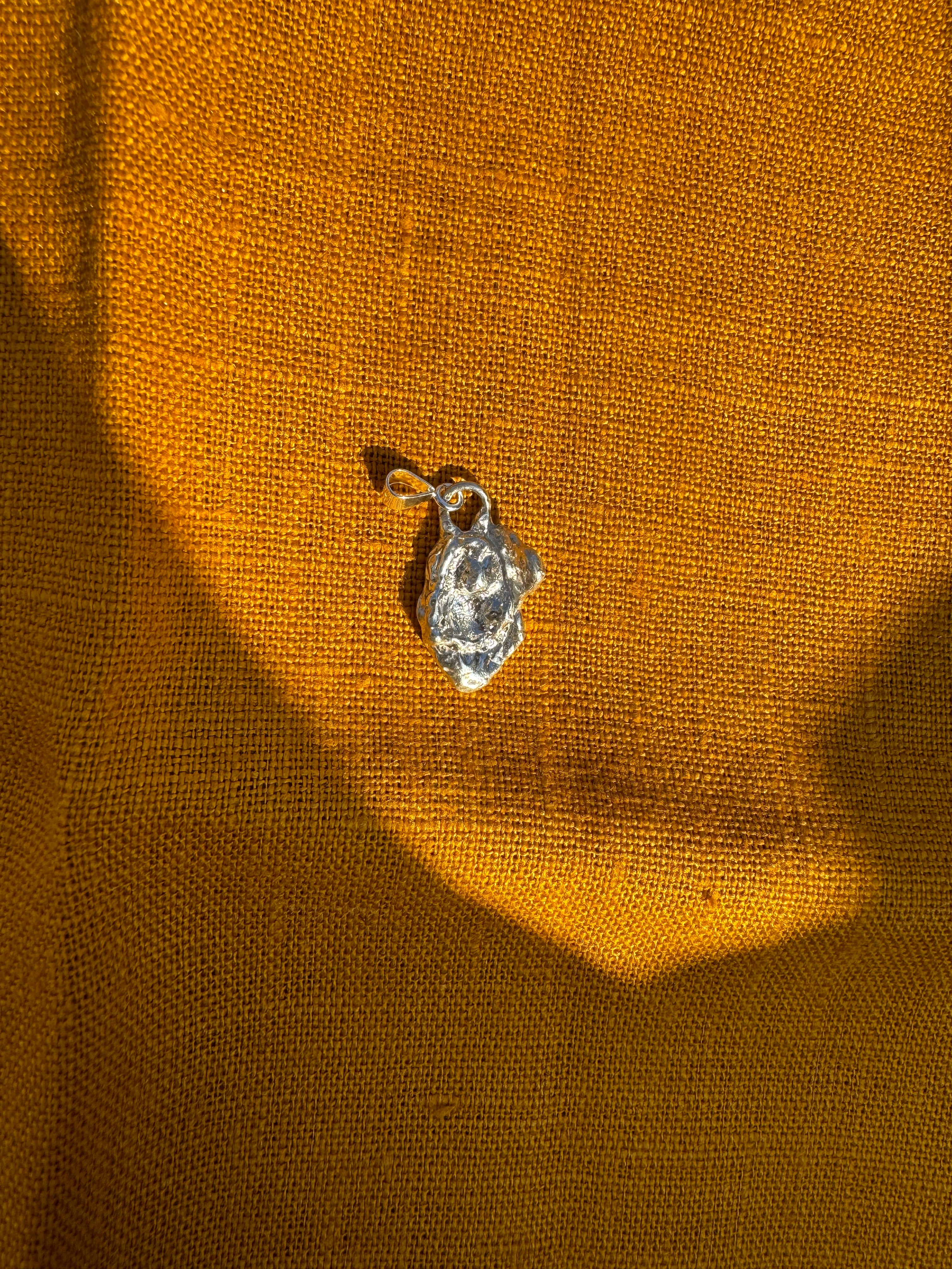 Sterling Silver Water Cast Pendant