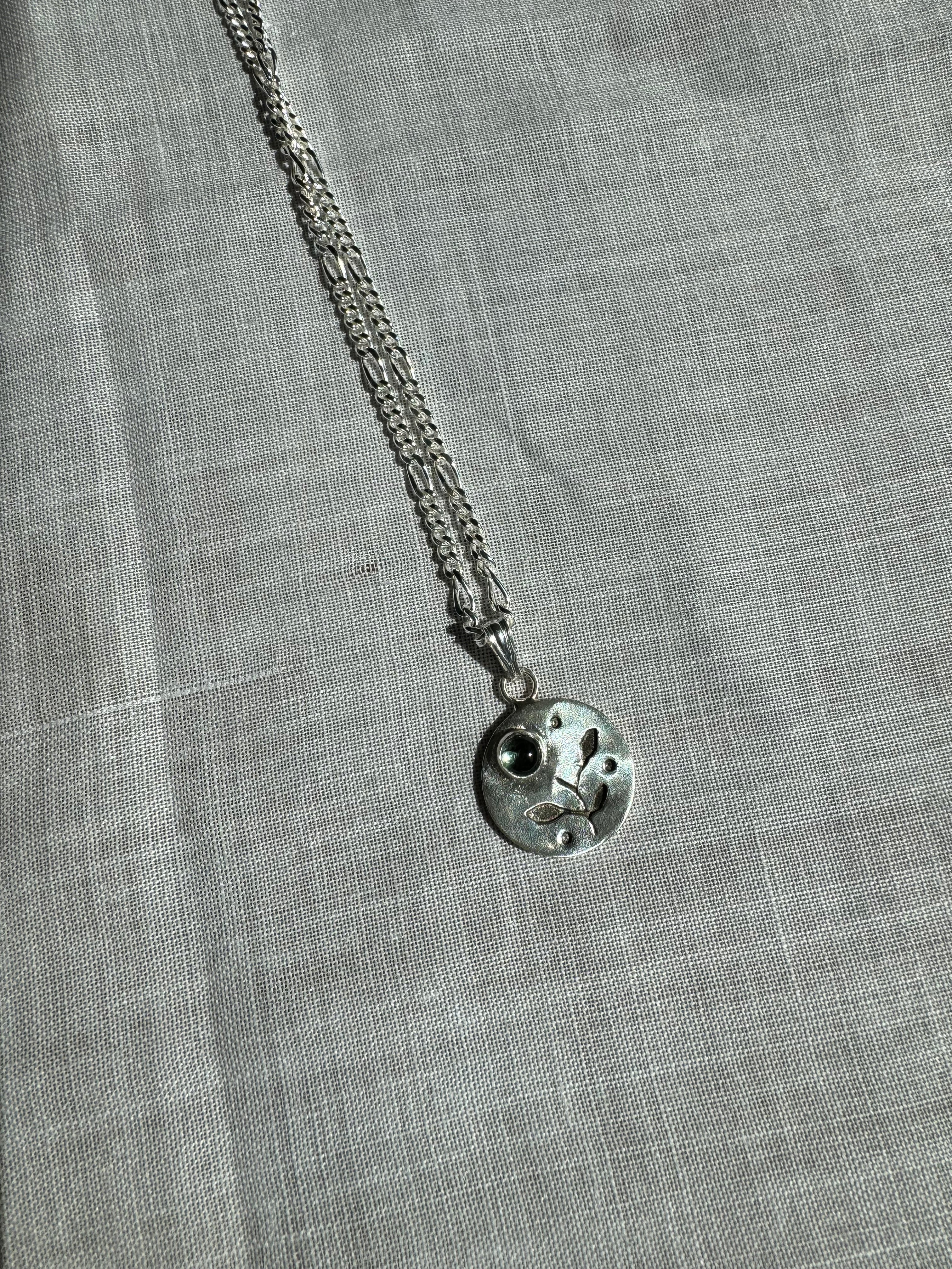 Tourmaline & Vine Pendant