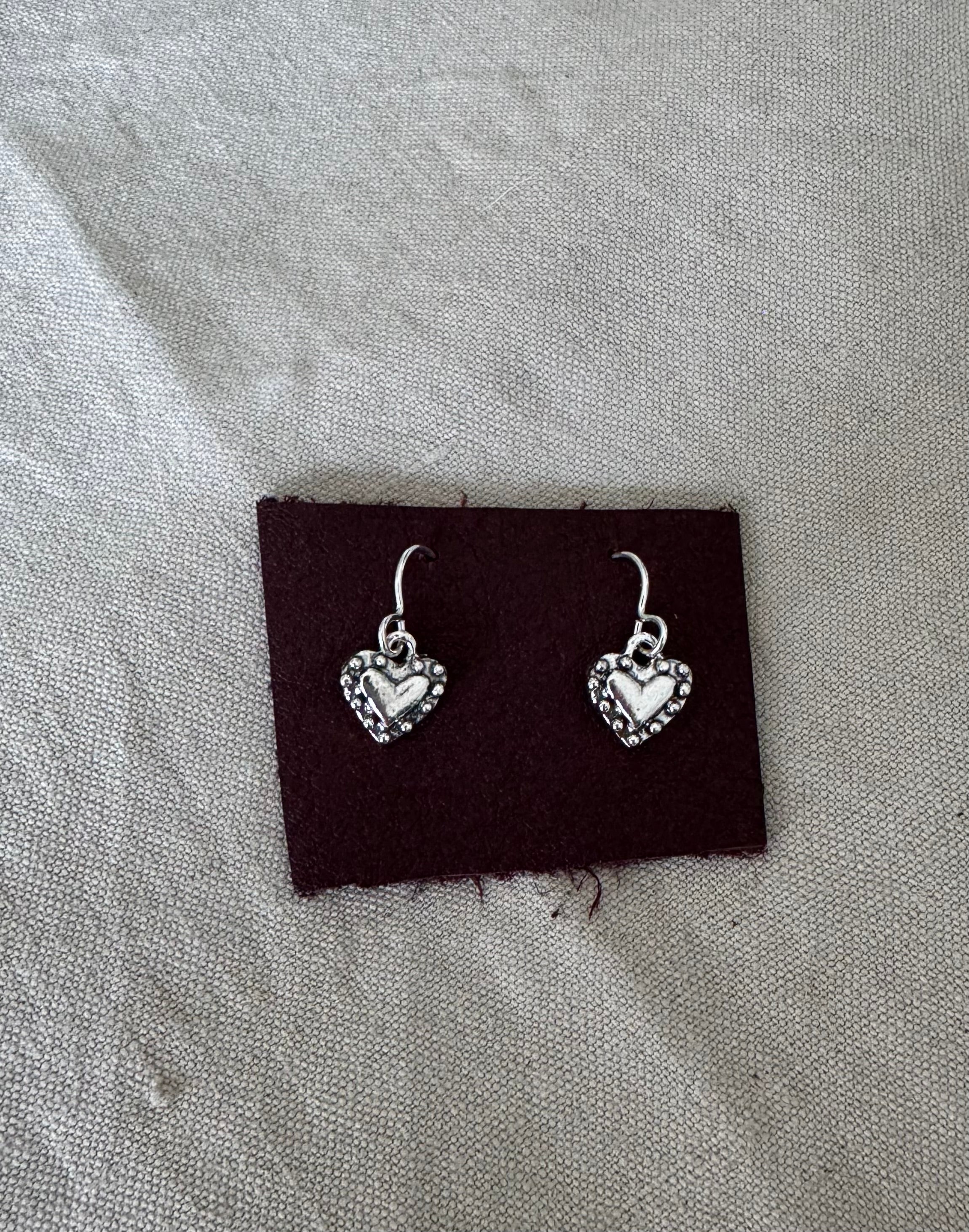 Small Sterling Silver Heart Earrings