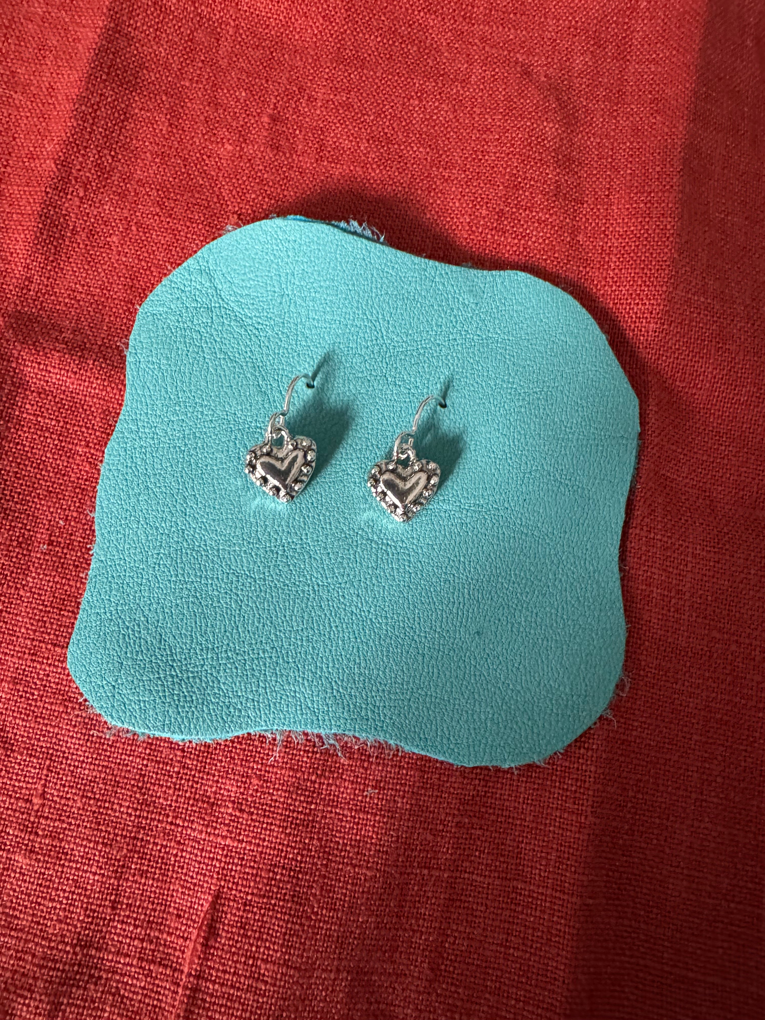 Small Sterling Silver Heart Earrings