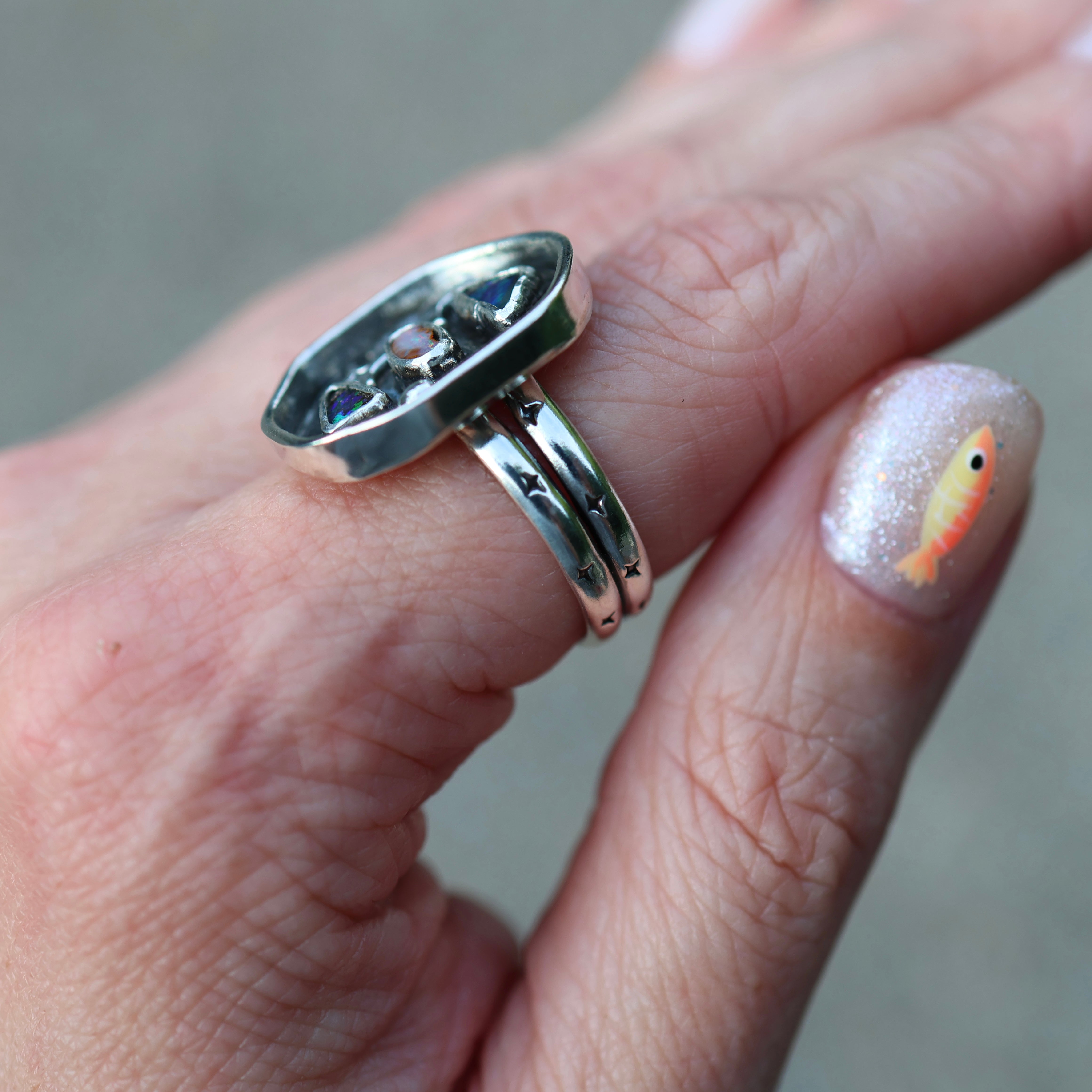 Celestial Opal Ring (Size 8.25/8.5)