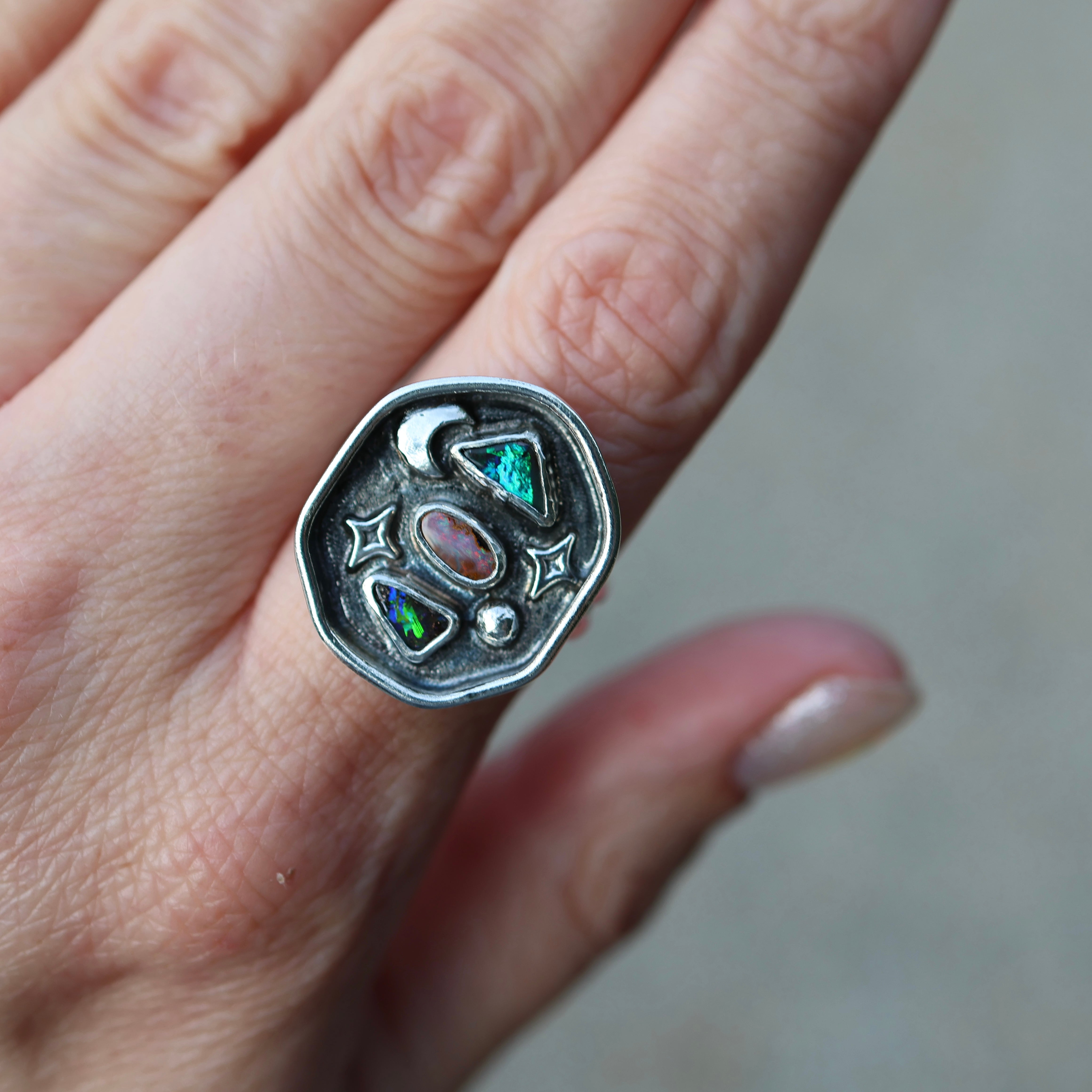 Celestial Opal Ring (Size 8.25/8.5)