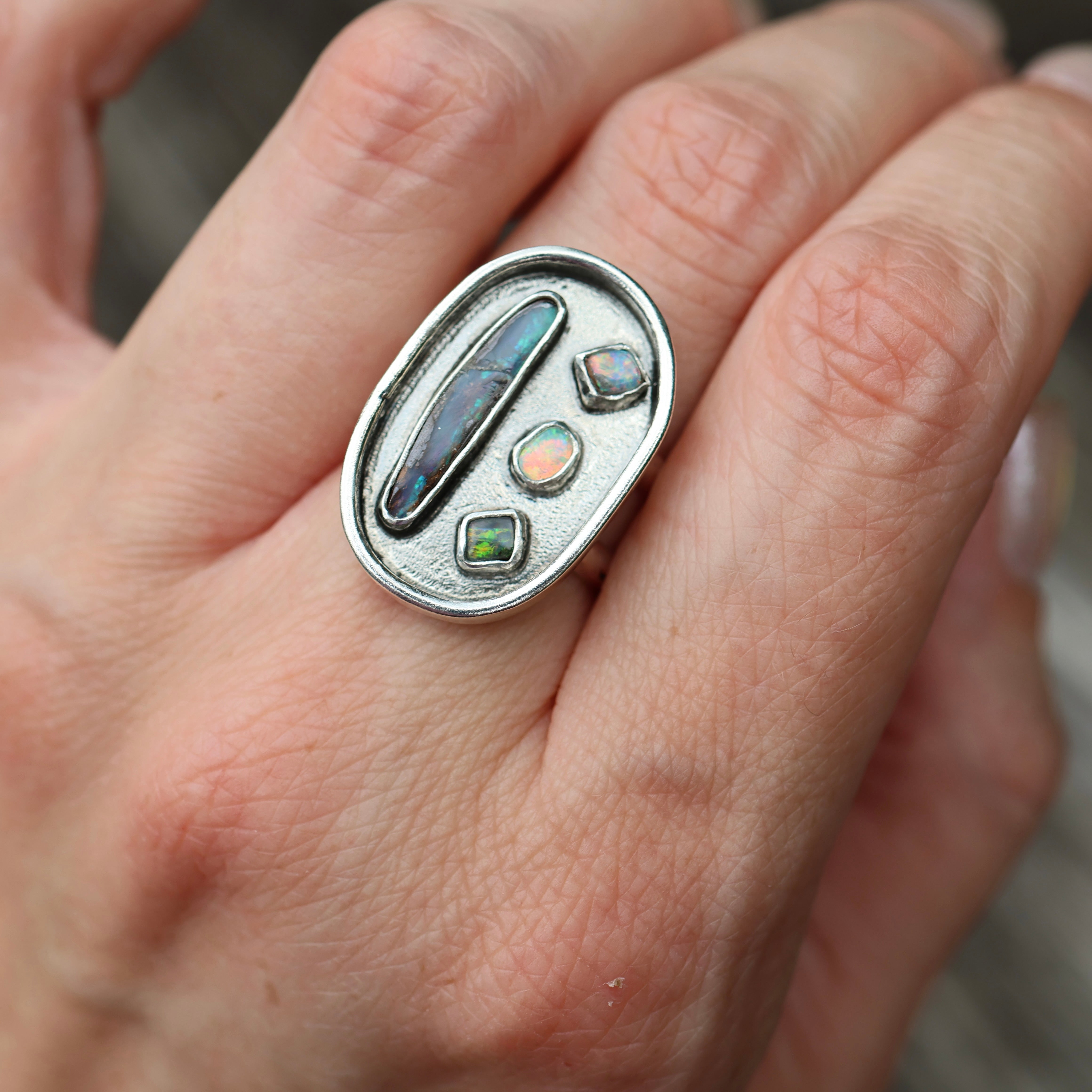 Celestial Opal Ring (Size 7)