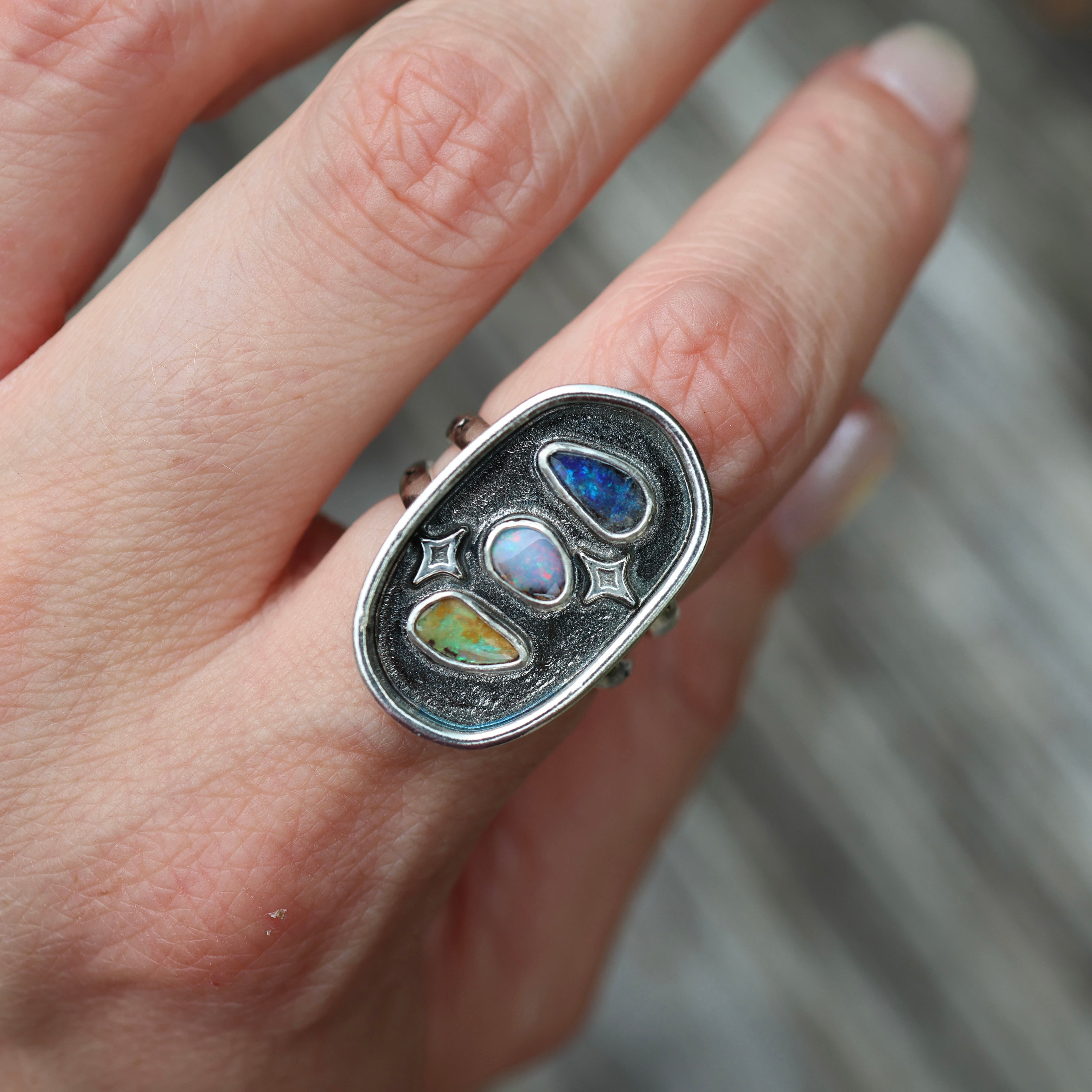 Celestial Opal Ring (Size 7.75)