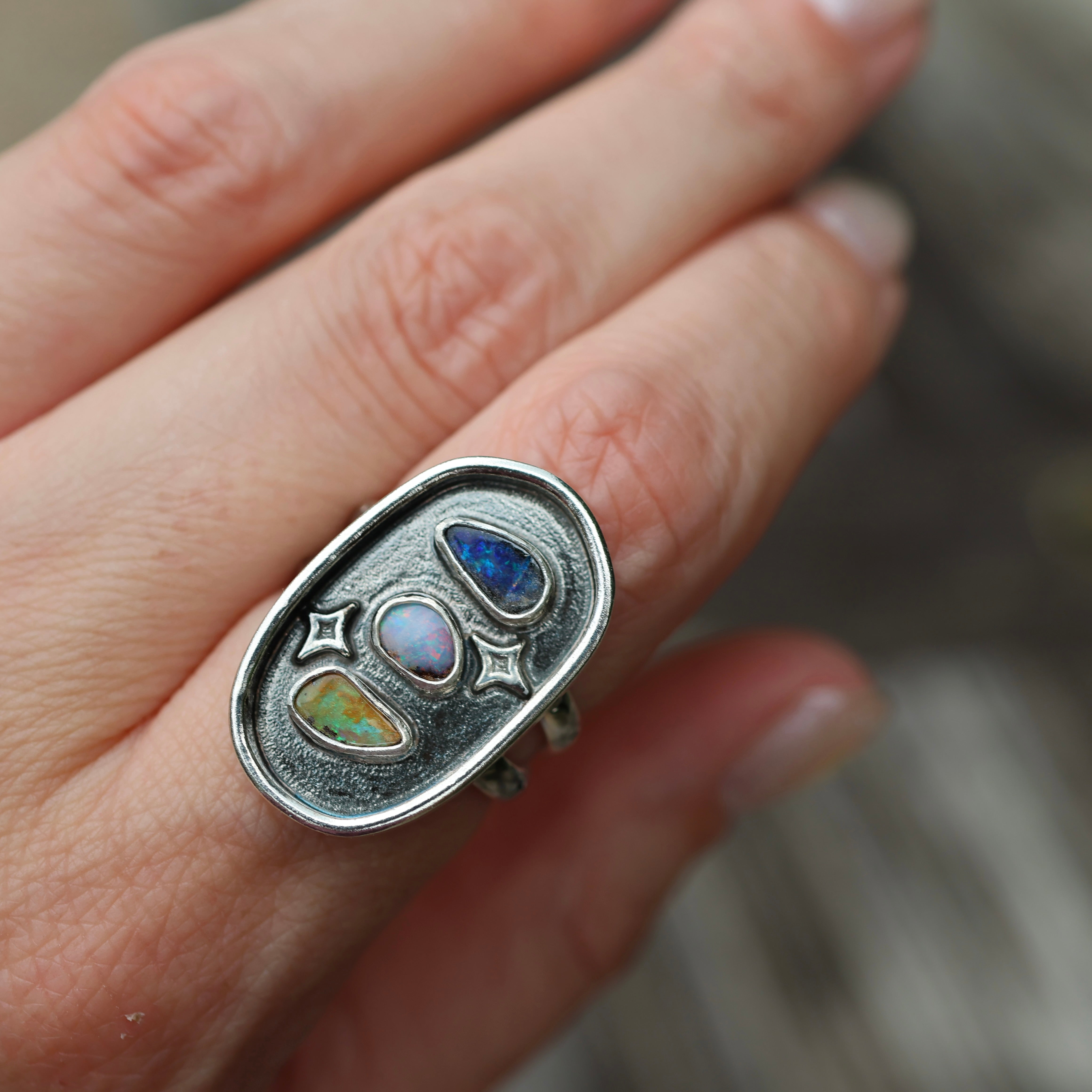 Celestial Opal Ring (Size 7.75)