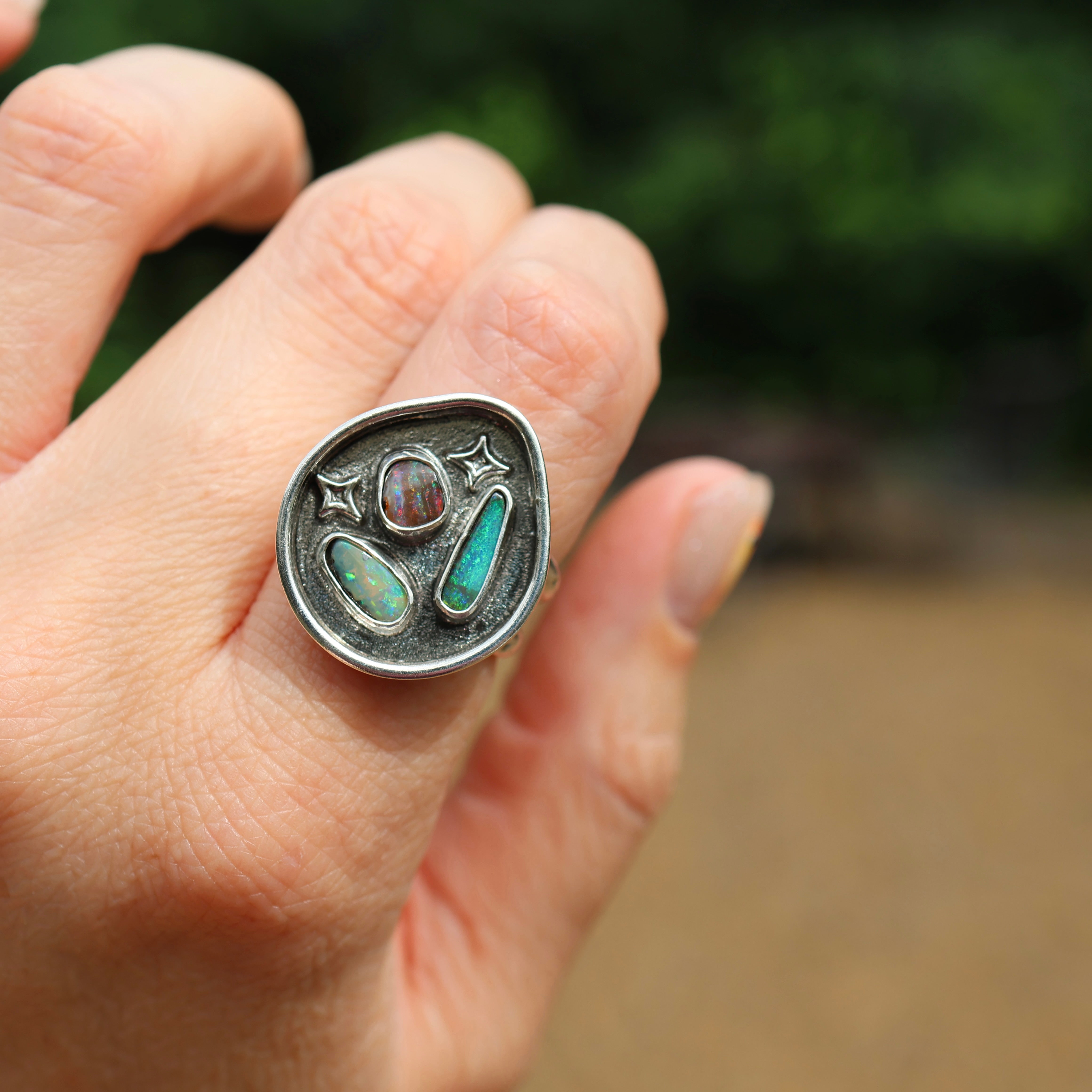 Celestial Opal Ring (Size 7.5)
