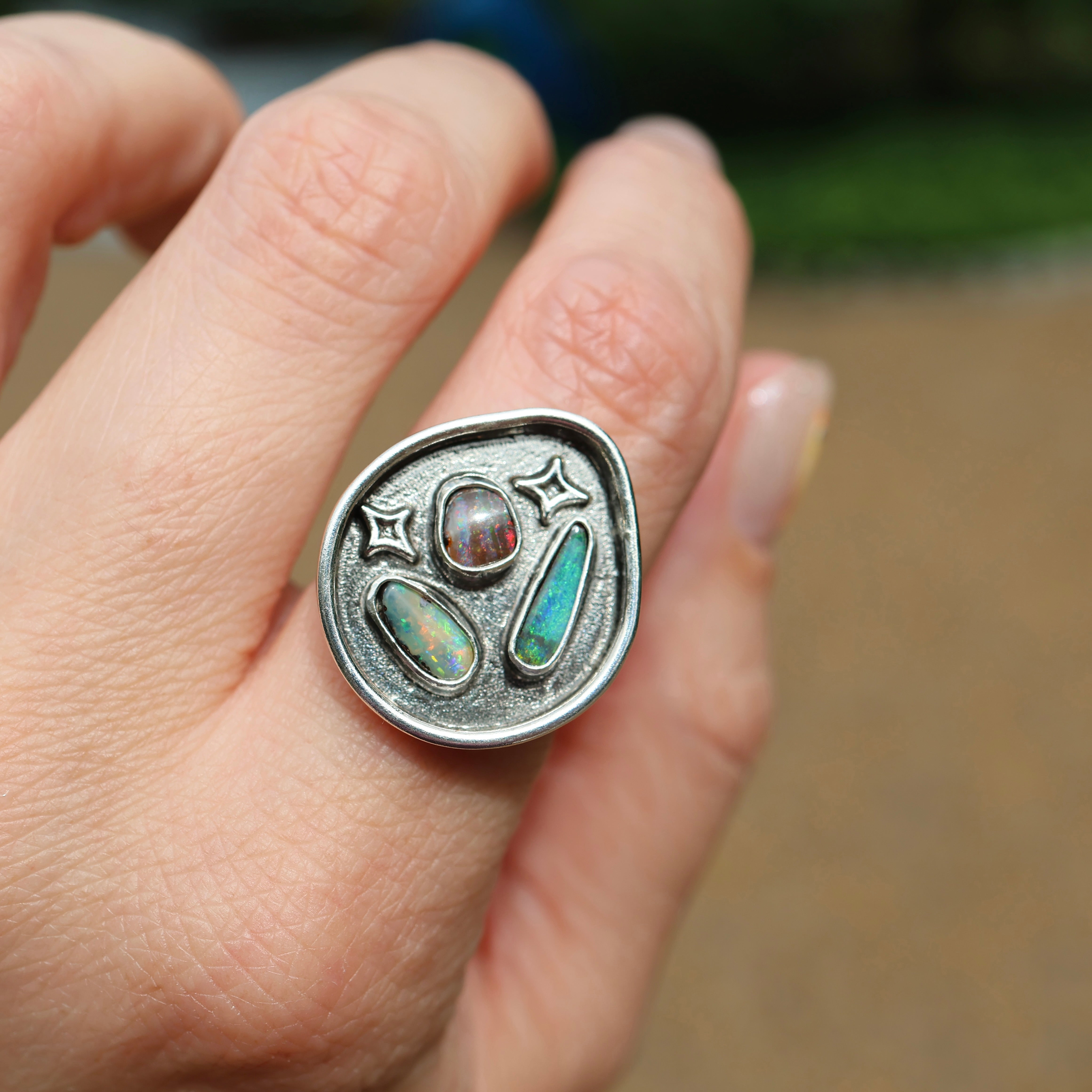 Celestial Opal Ring (Size 7.5)