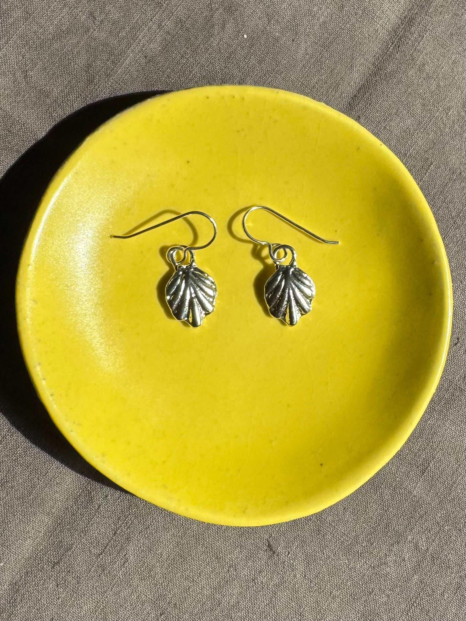 Sterling Silver Leaf Earrings
