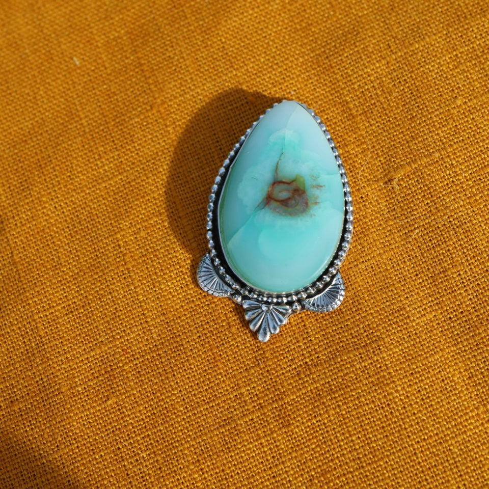 Teardrop Fischer Stone Ring (made in your size)