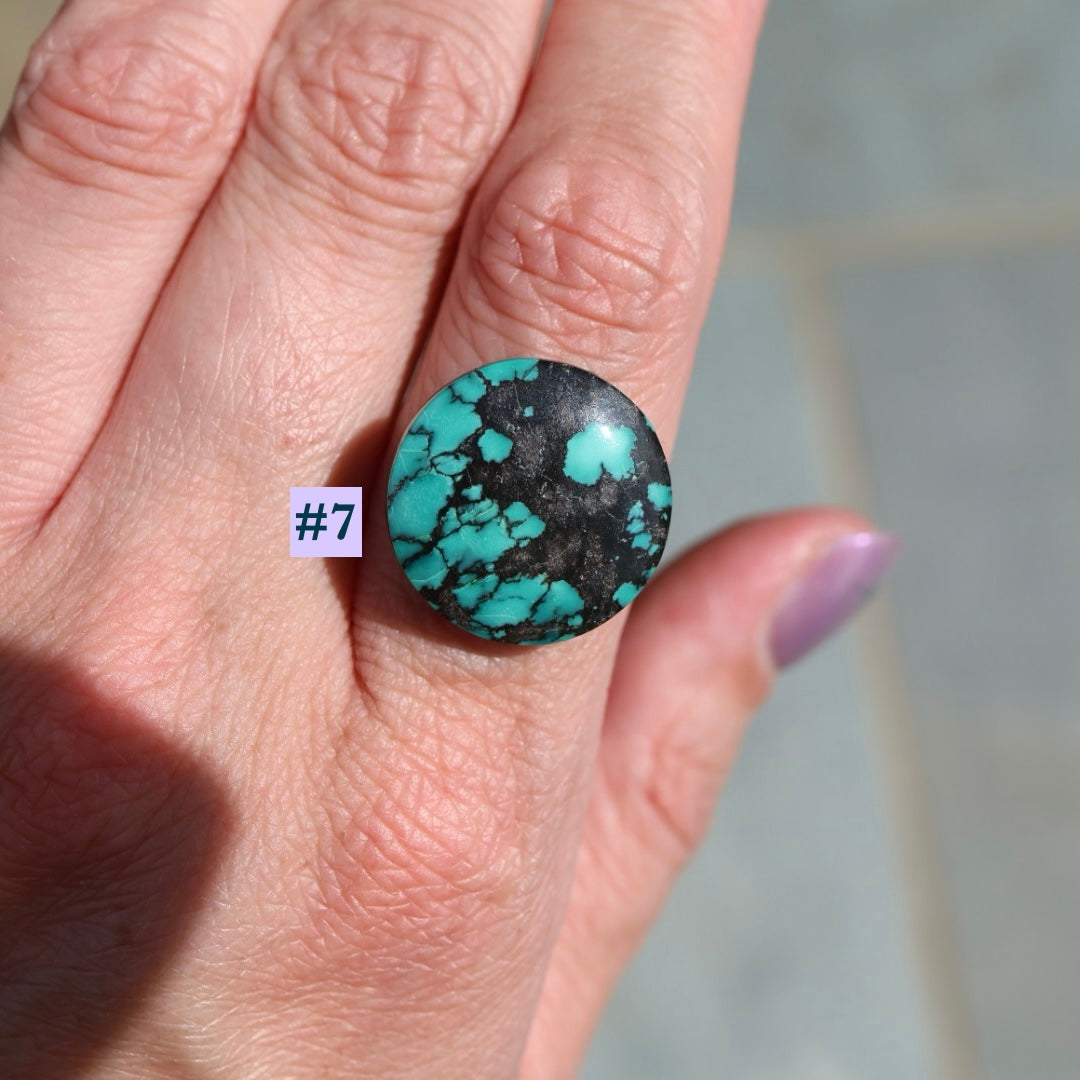 MTO Turquoise Banded Ring | Pick your Own Stone | Semi-Custom