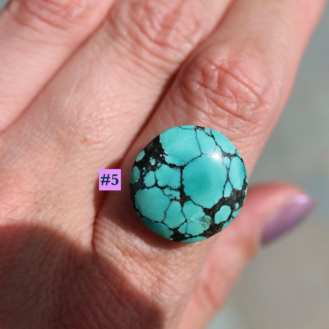 MTO Turquoise Banded Ring | Pick your Own Stone | Semi-Custom