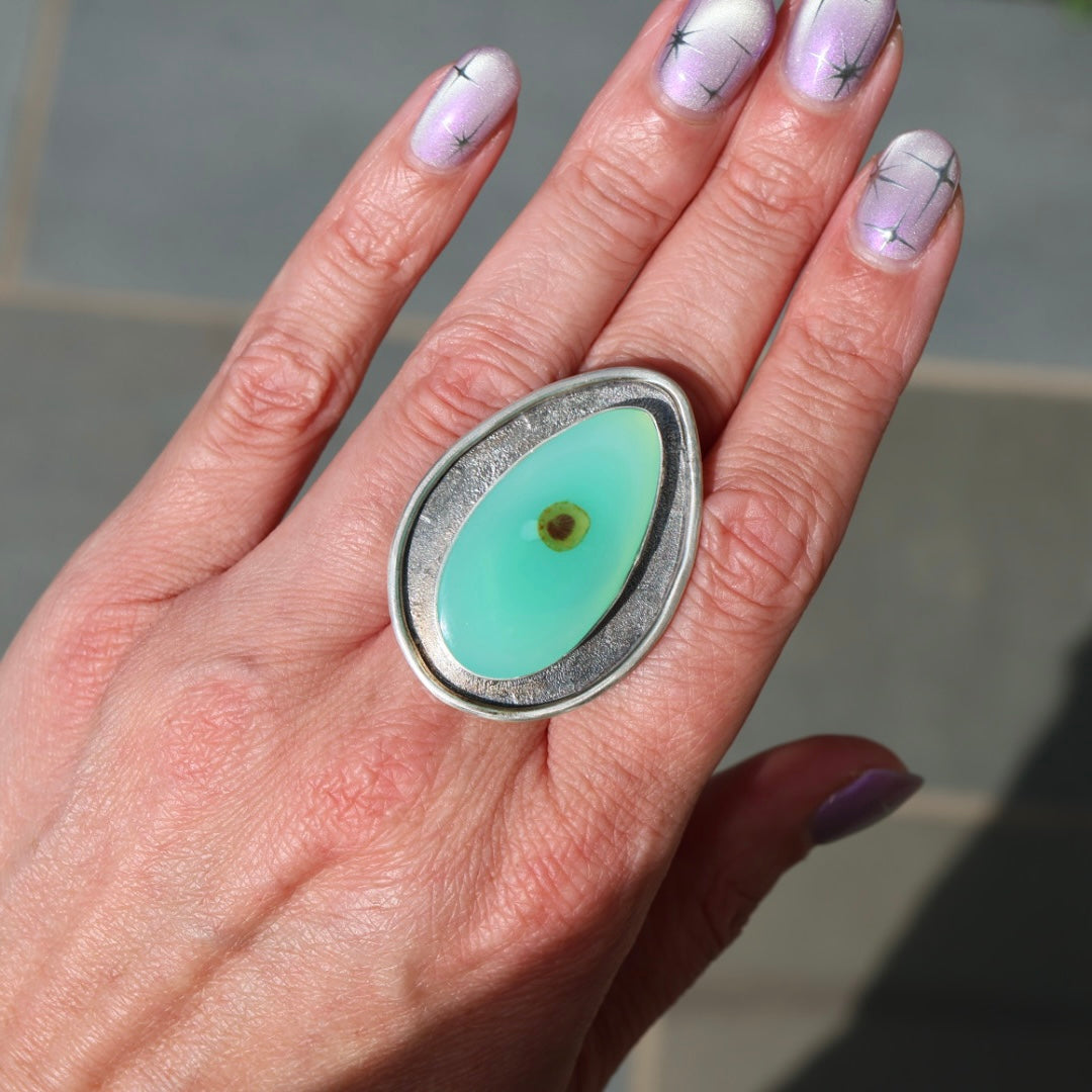 Teardrop Fischer Stone Ring (made in your size)