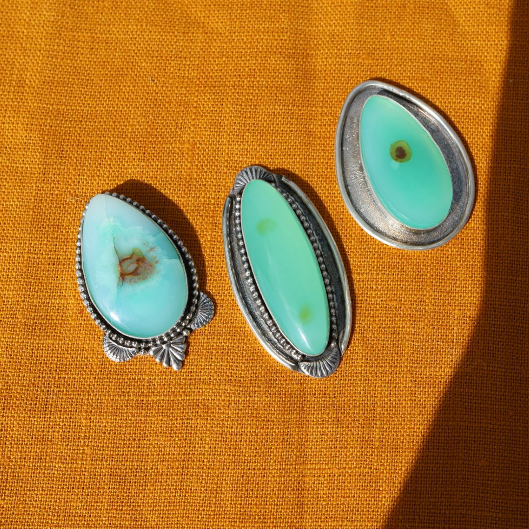 Teardrop Fischer Stone Ring (made in your size)