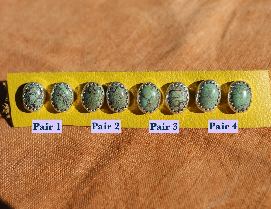 Egyptian Turquoise Stud Earrings