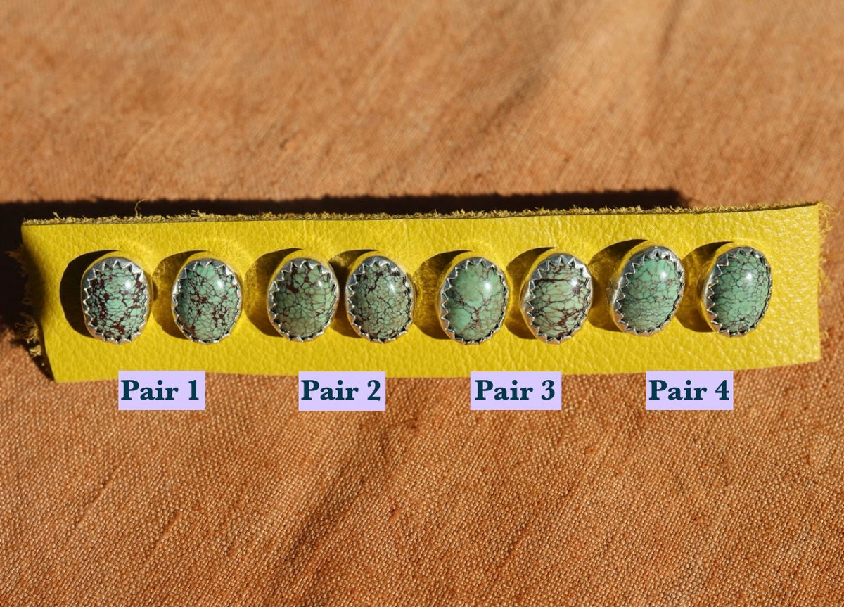 Egyptian Turquoise Stud Earrings