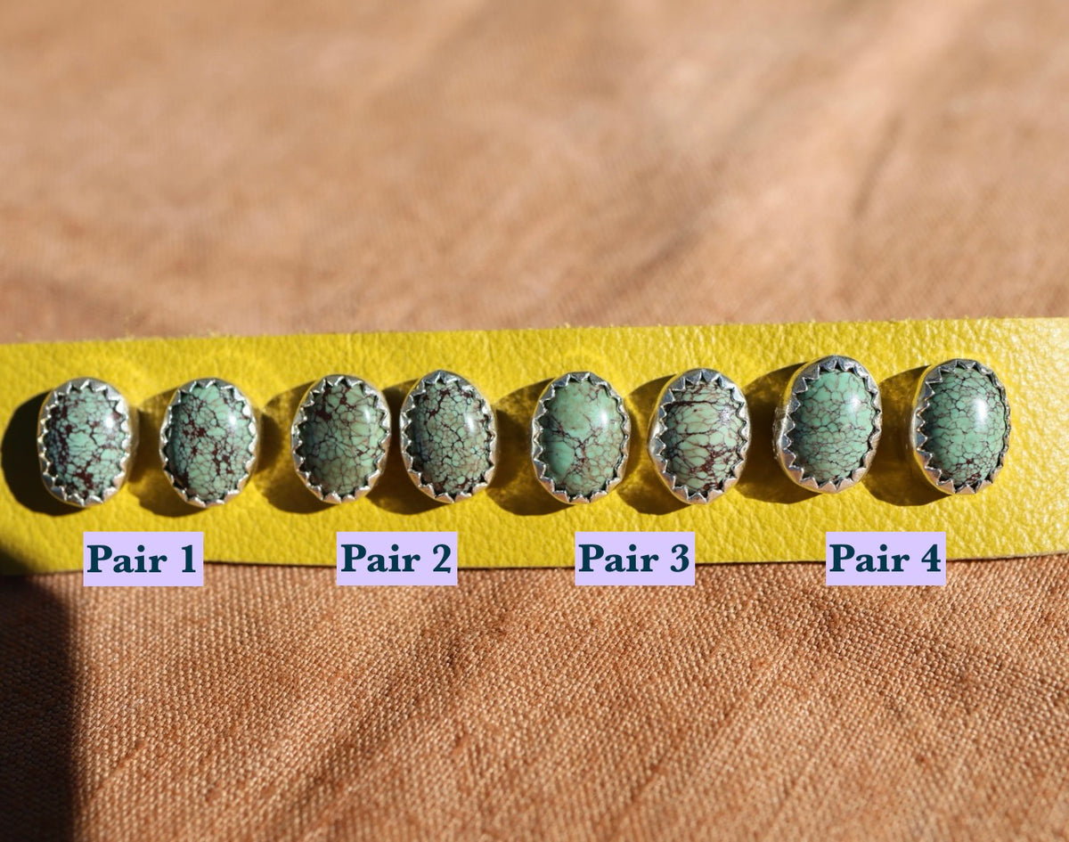 Egyptian Turquoise Stud Earrings